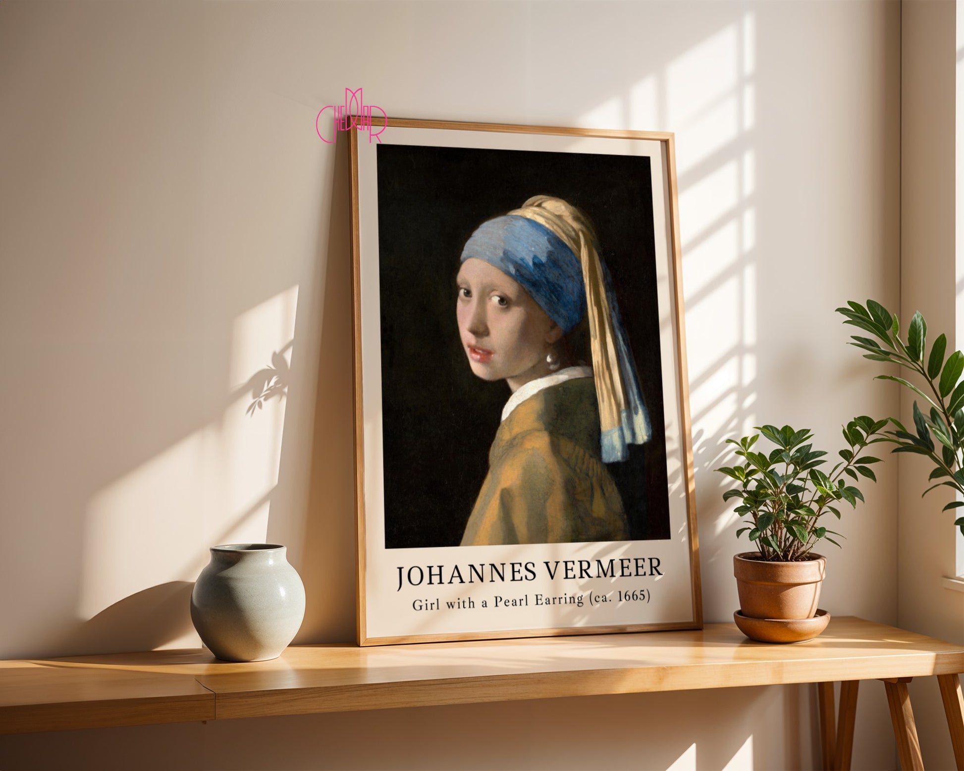 Plakat Johannes Vermeer Dziewczyna z perłami, klasyka, Vintage