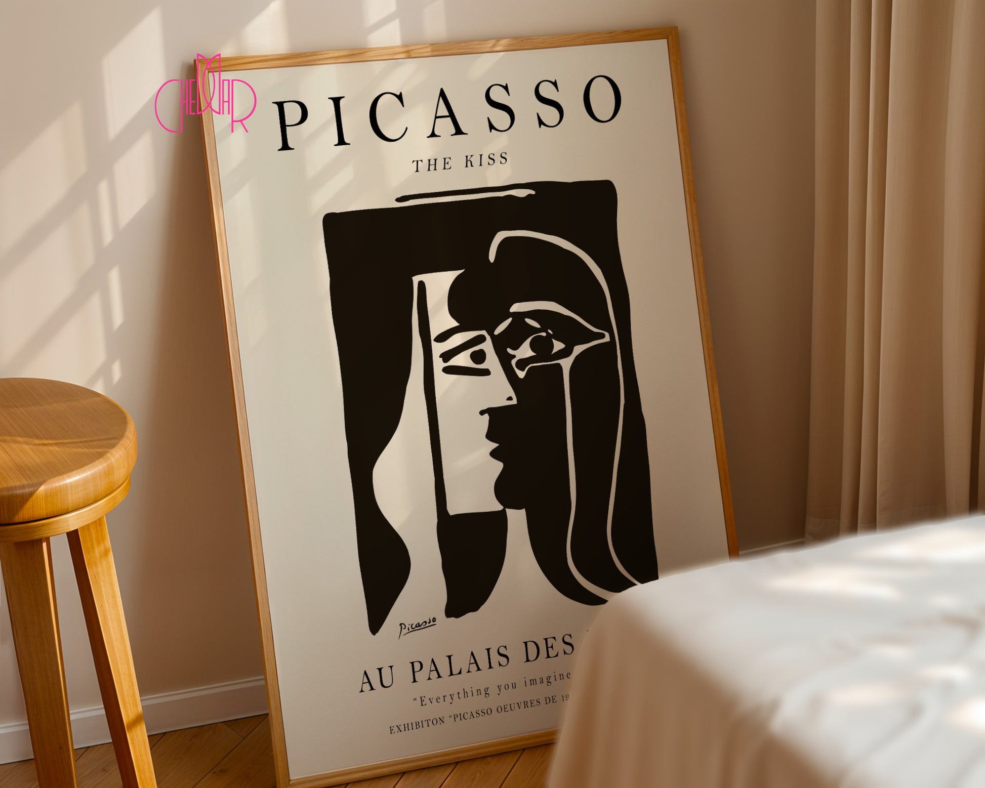 Pablo Picasso – The Kiss Abstract Exhibition Poster