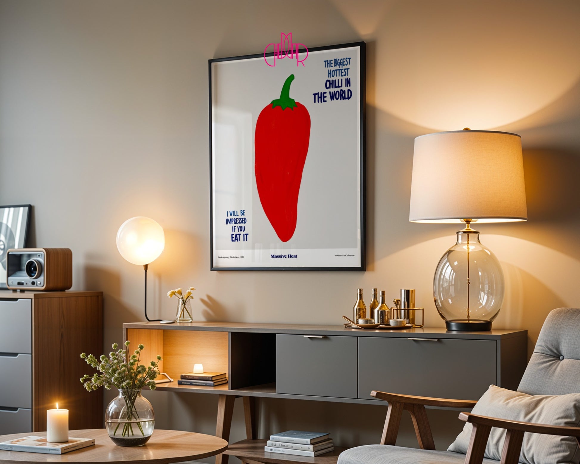 Plakat The Biggest Hottest Chilli in the World, modernizm
