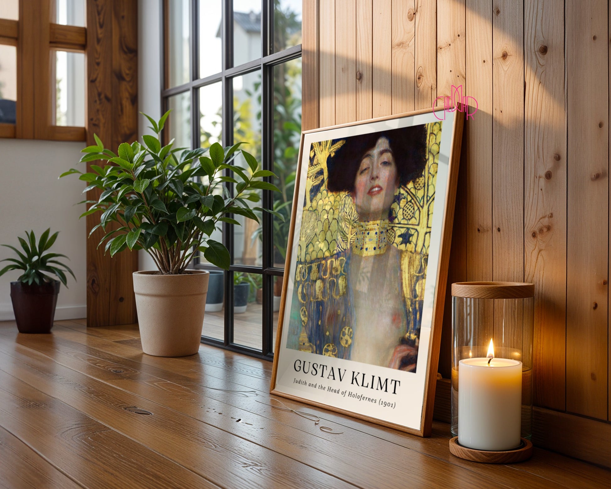 Plakat Gustaw Klimt Judith i głowa Holofernes'a, sztuka nowoczesna