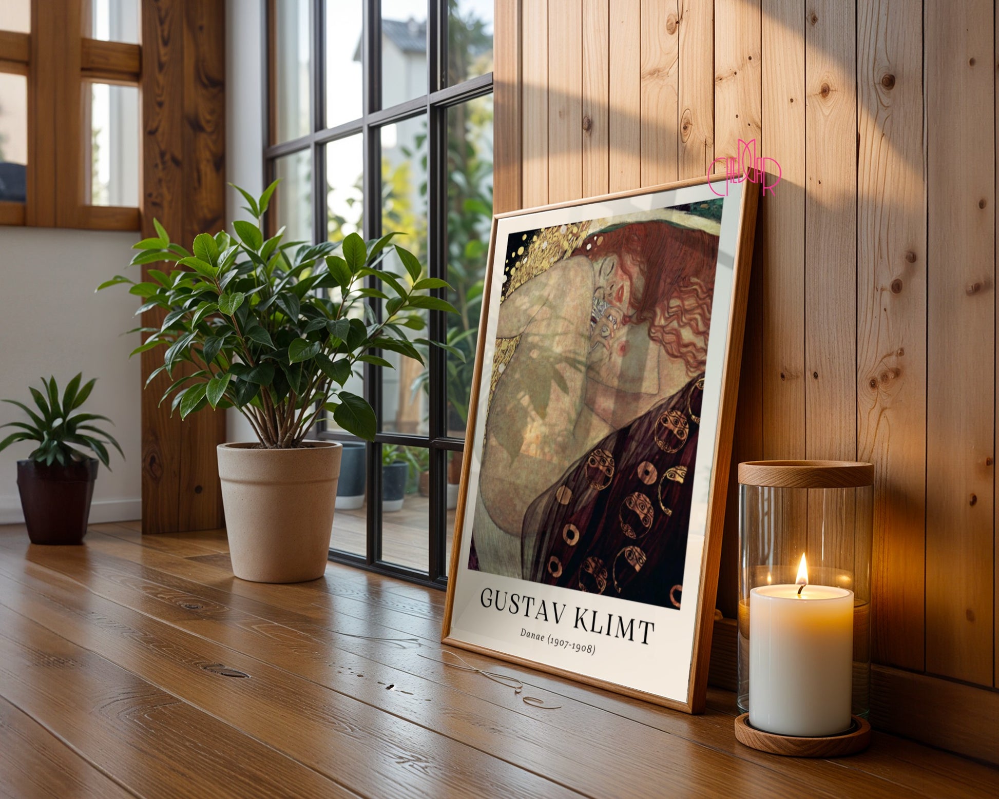 Plakat Gustaw Klimt Danae, sztuka współczesna, art nouveau