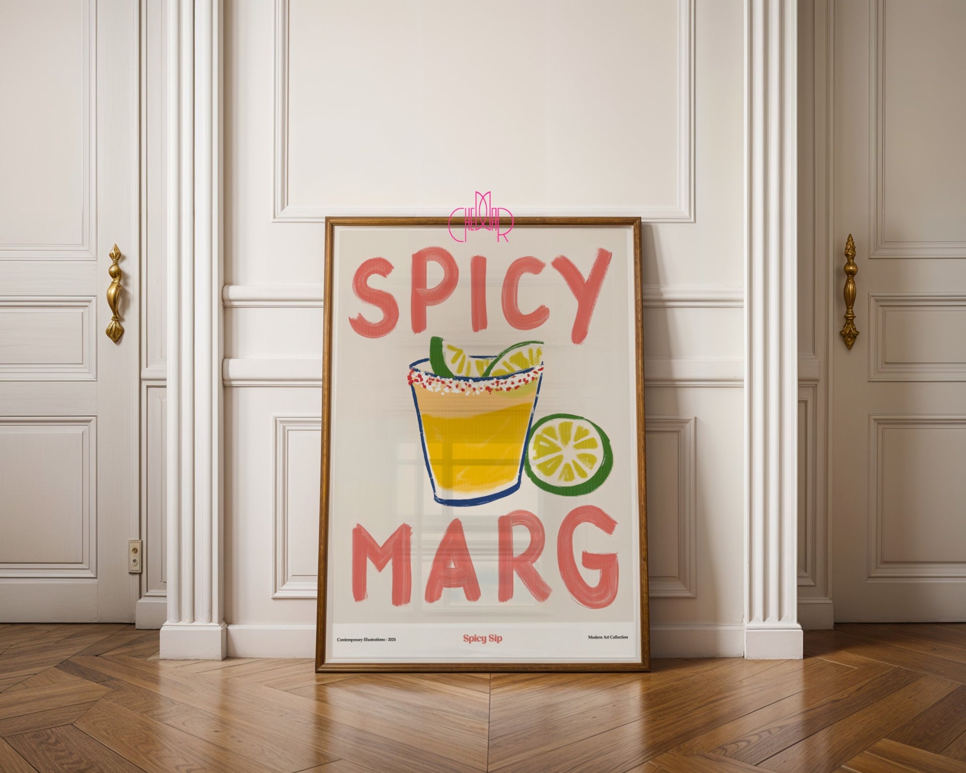 Plakat Spicy Marg, Spicy Sip, modernizm, sztuka współczesna