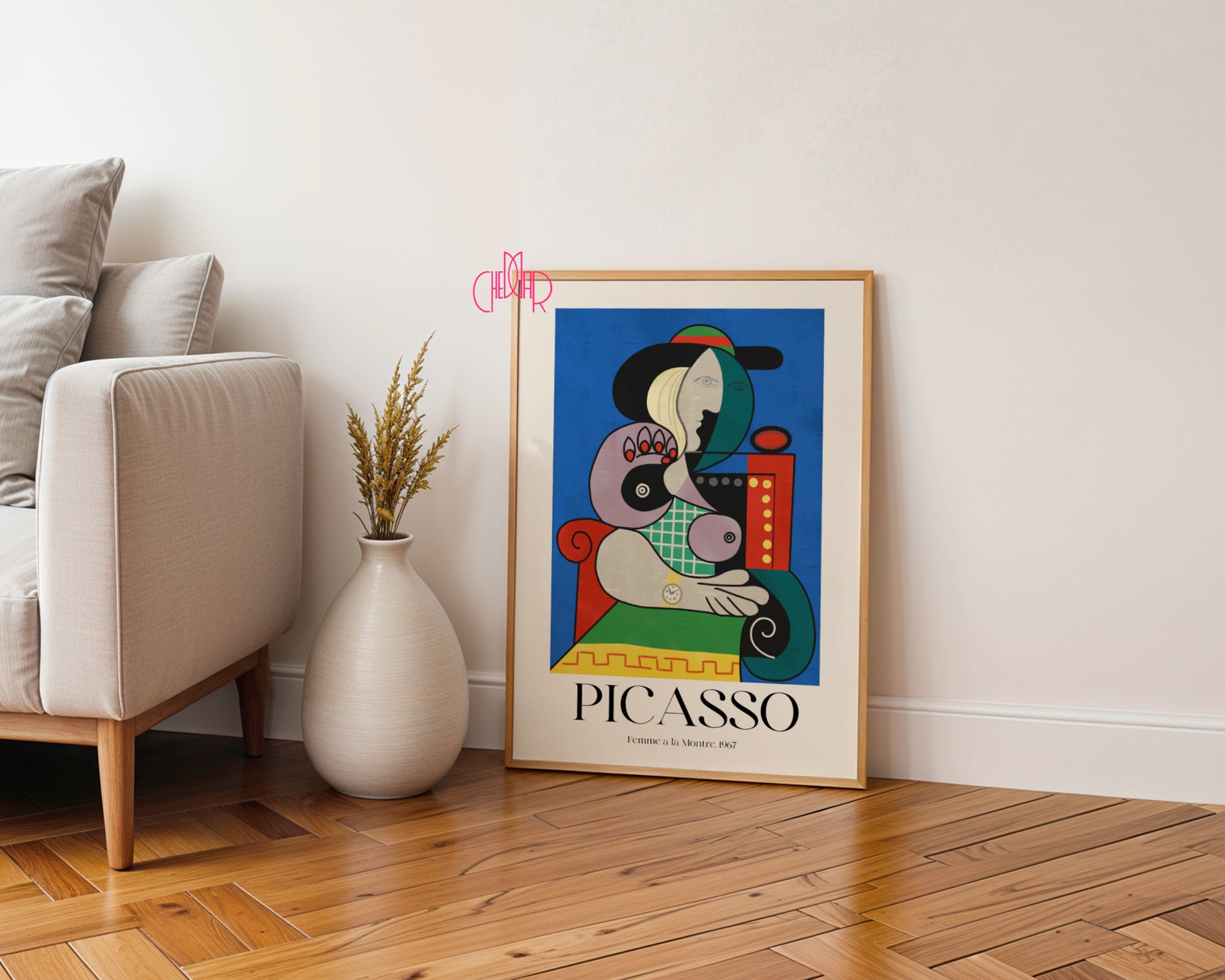 Picasso – Femme à la Montre (Kobieta z zegarkiem) 1967 | Plakat Galeryjny Surrealist