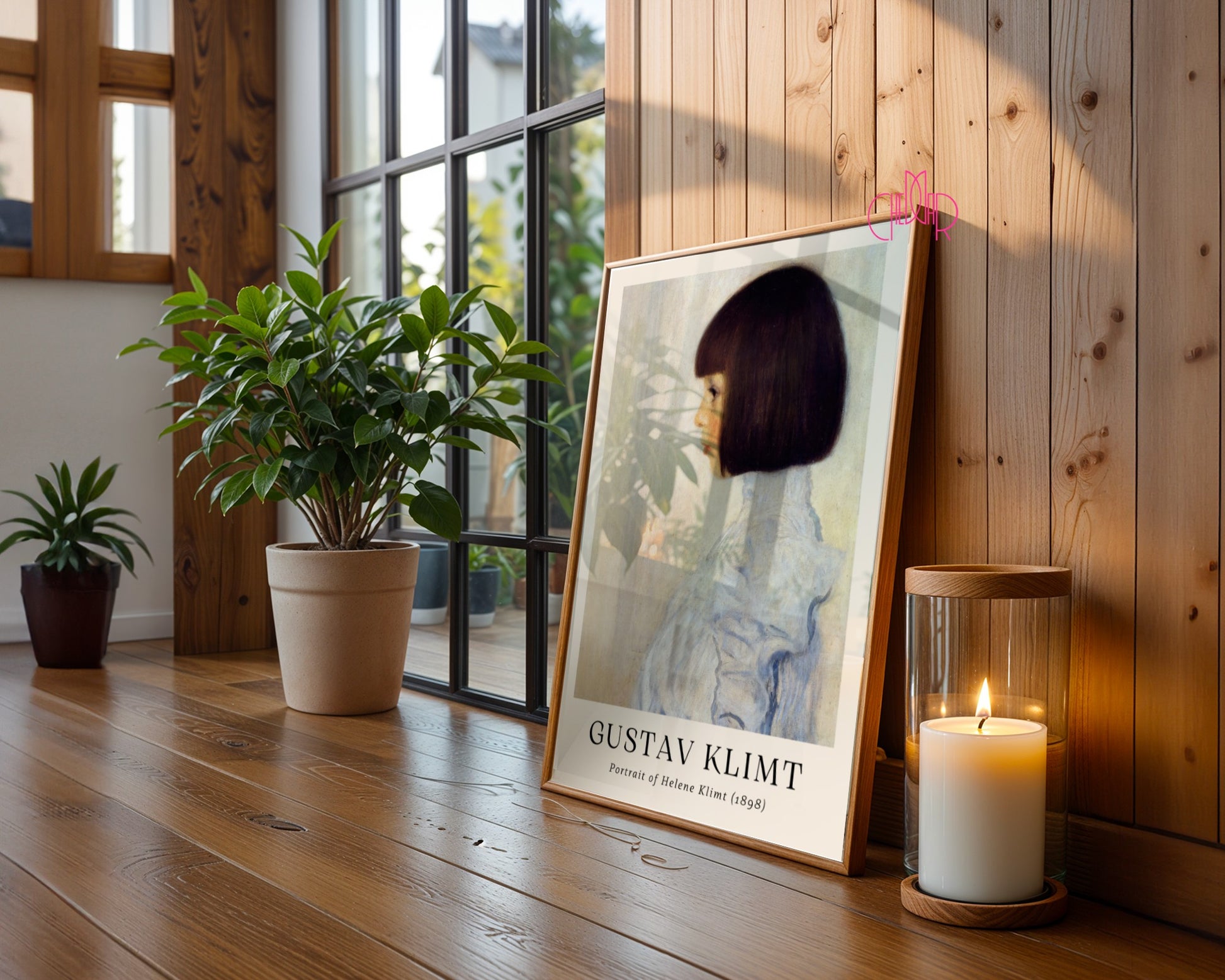 Plakat Gustaw Klimt portret Heleny Klimt, sztuka nowoczesna