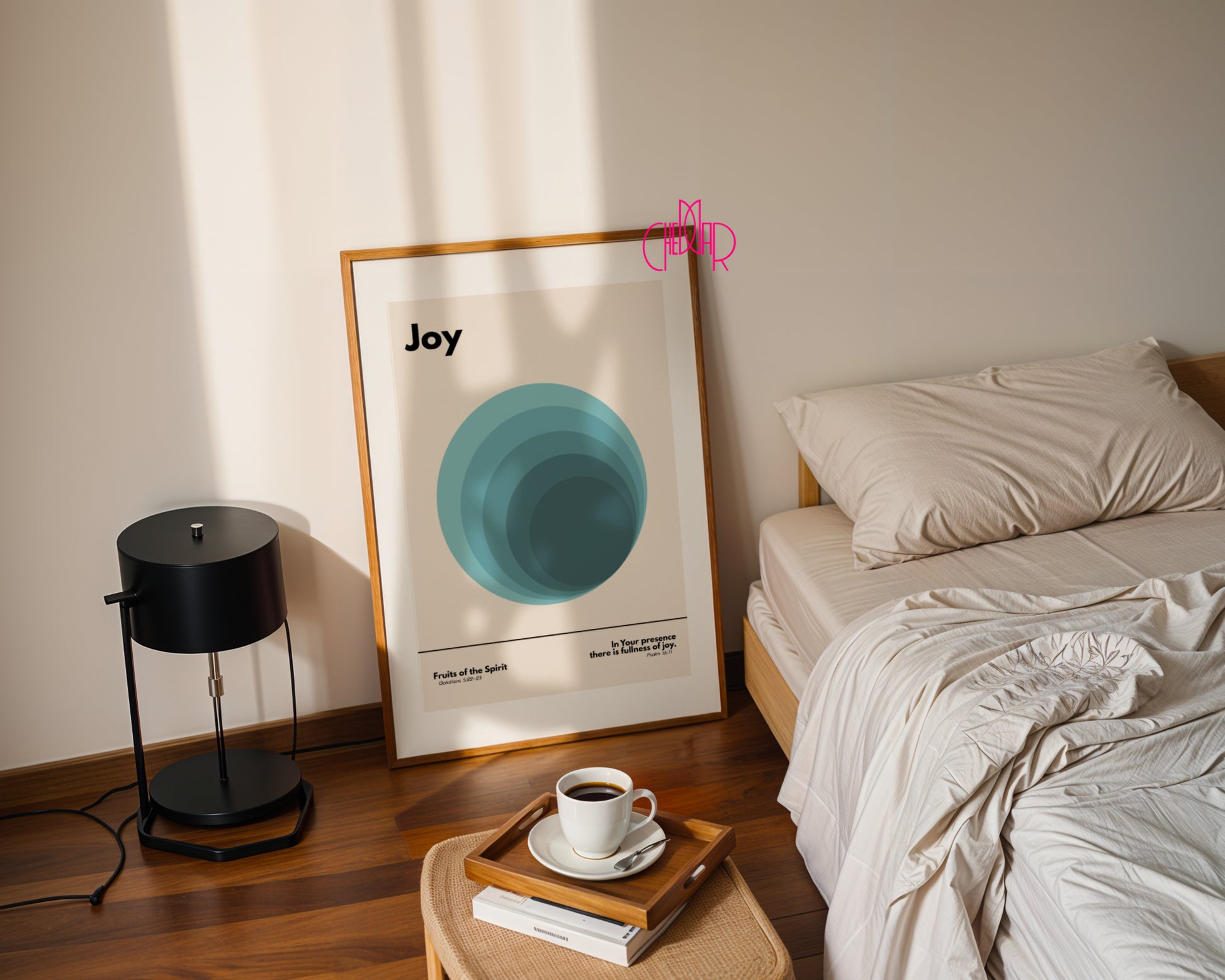 Plakat w stylu Bauhaus, Dar Ducha Świętego-radość