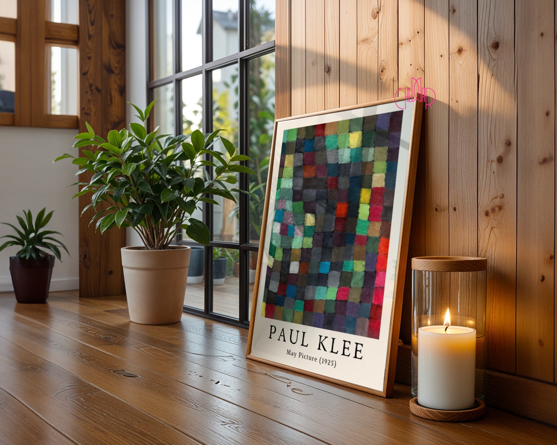 Plakat Paul Klee May Picture 1925, kubizm, abstrakcja, kwadraty