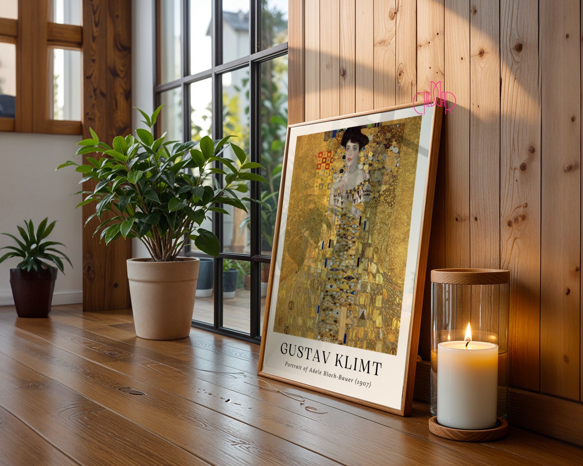 Plakat Gustaw Klimt portret Adele Bloch-Bauer, sztuka współczesna