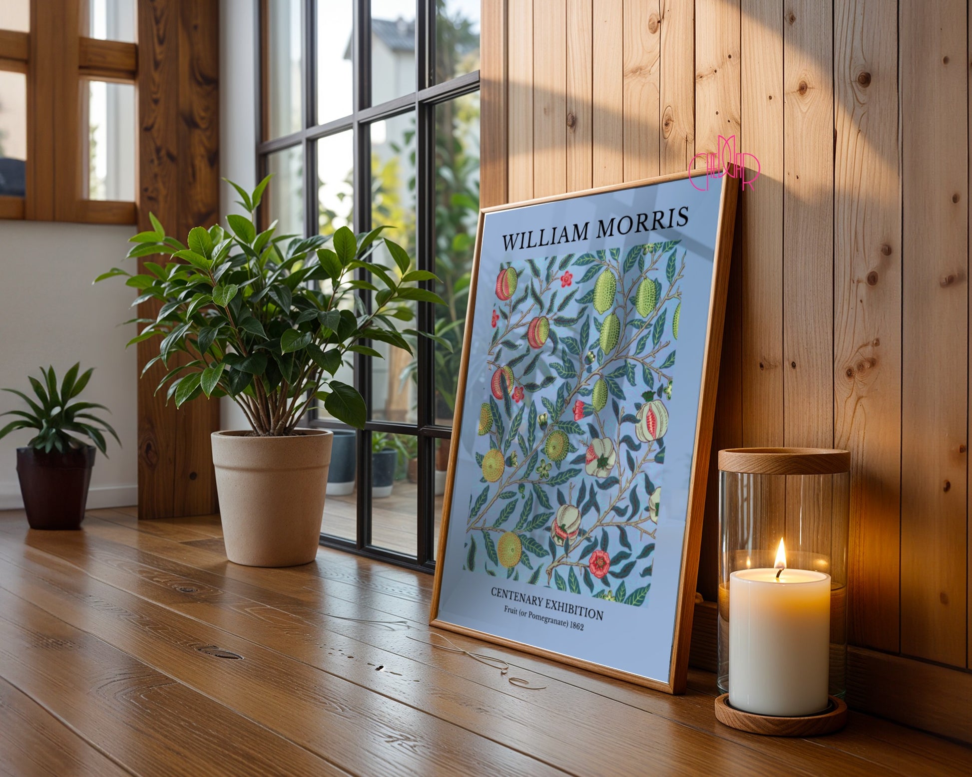 Plakat William Morris – Centenary Exhibition, Fruit (Pomegranate) 1862