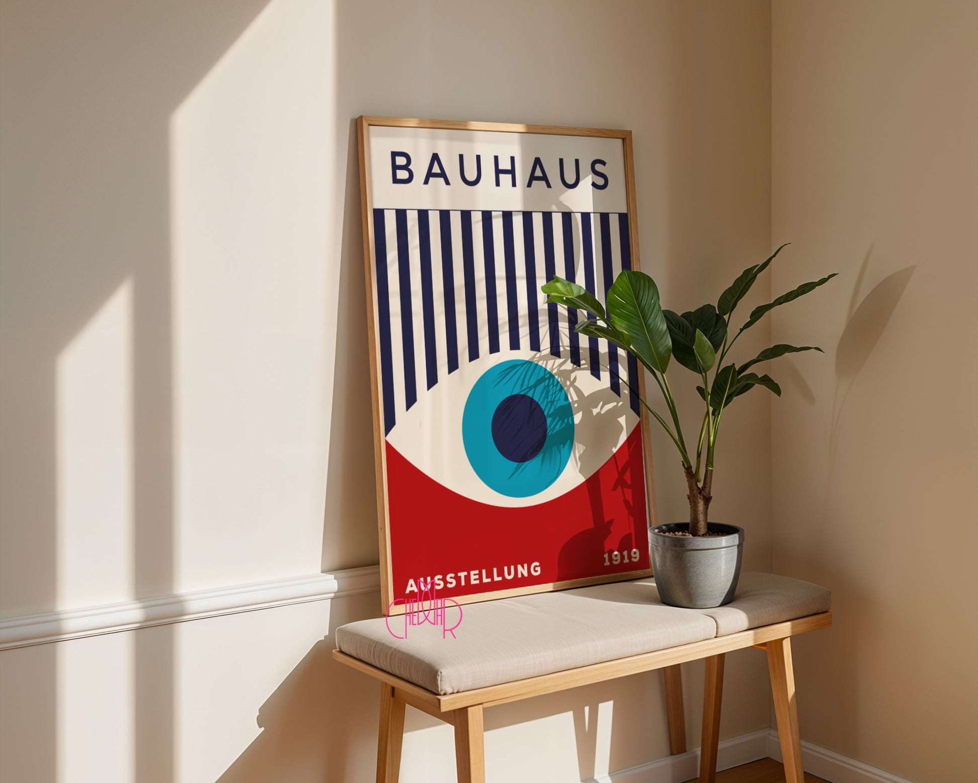 Plakat Bauhaus "Oko Proroka", retro, vintage