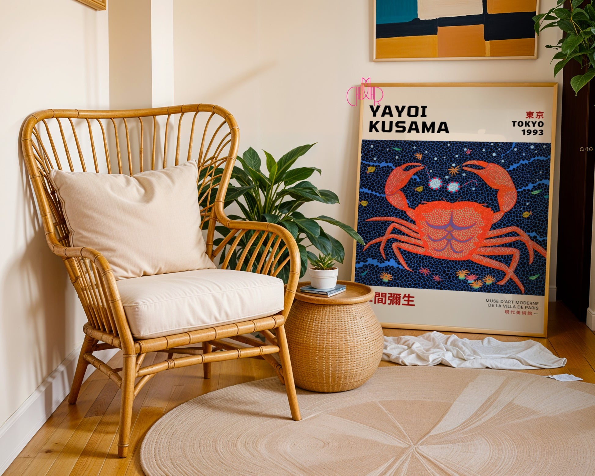 Plakat Yayoi Kusama Krab Japonia Tokyo 1993