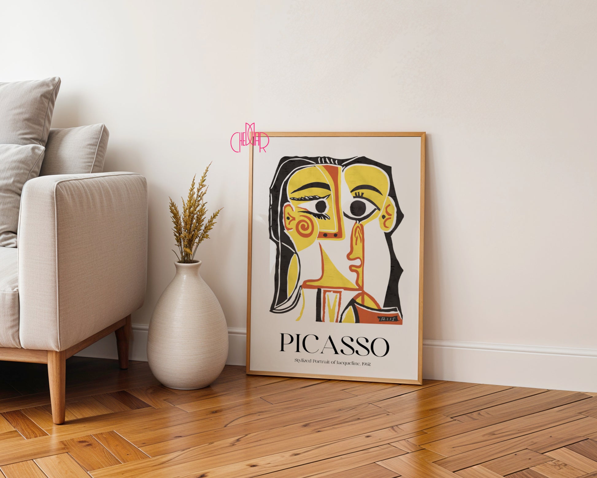 Picasso – Stylized Portrait of Jacqueline 1962 | Plakat Galeryjny Cubist