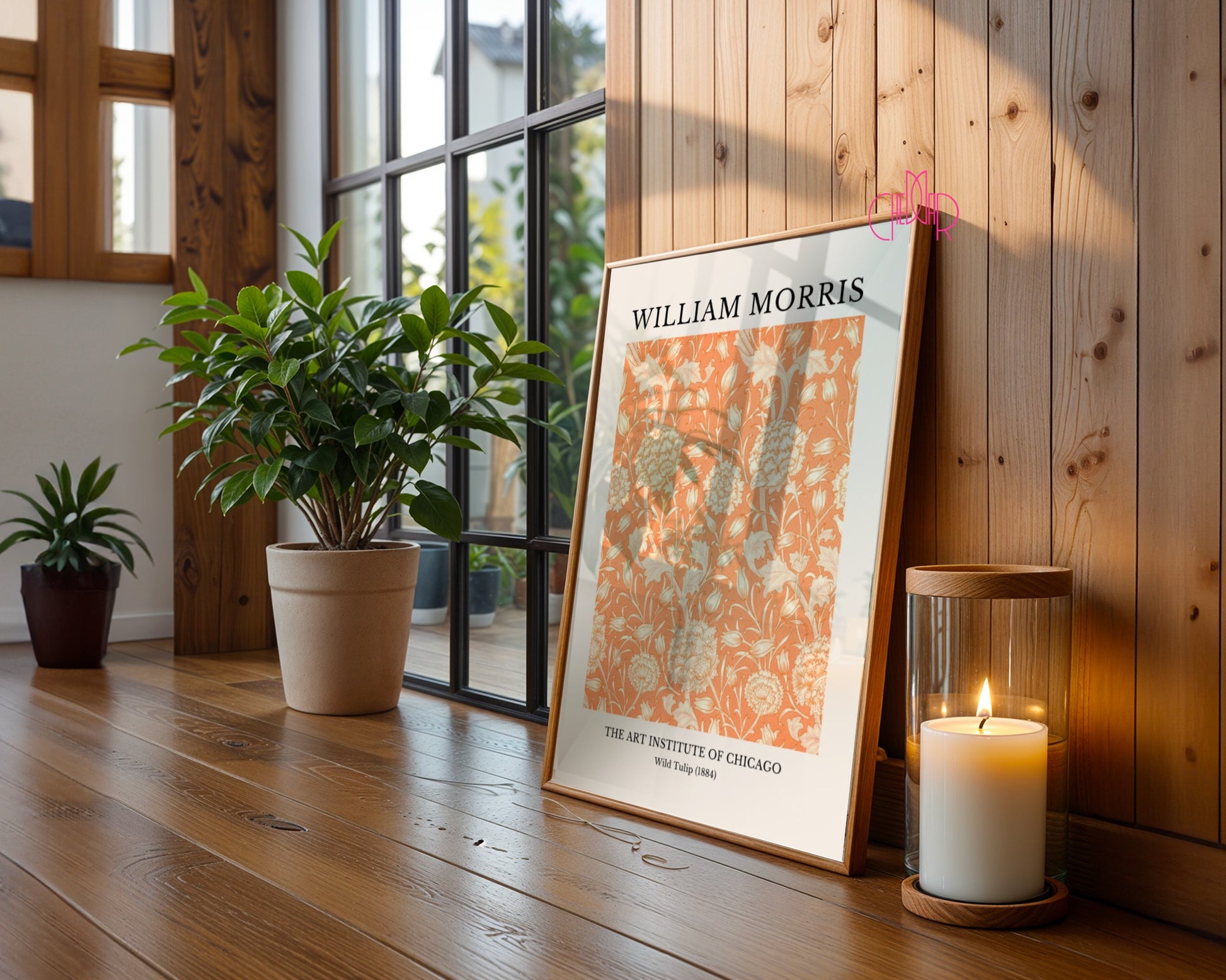 Plakat William Morris – Wild Tulip, The Art Institute of Chicago, 1884