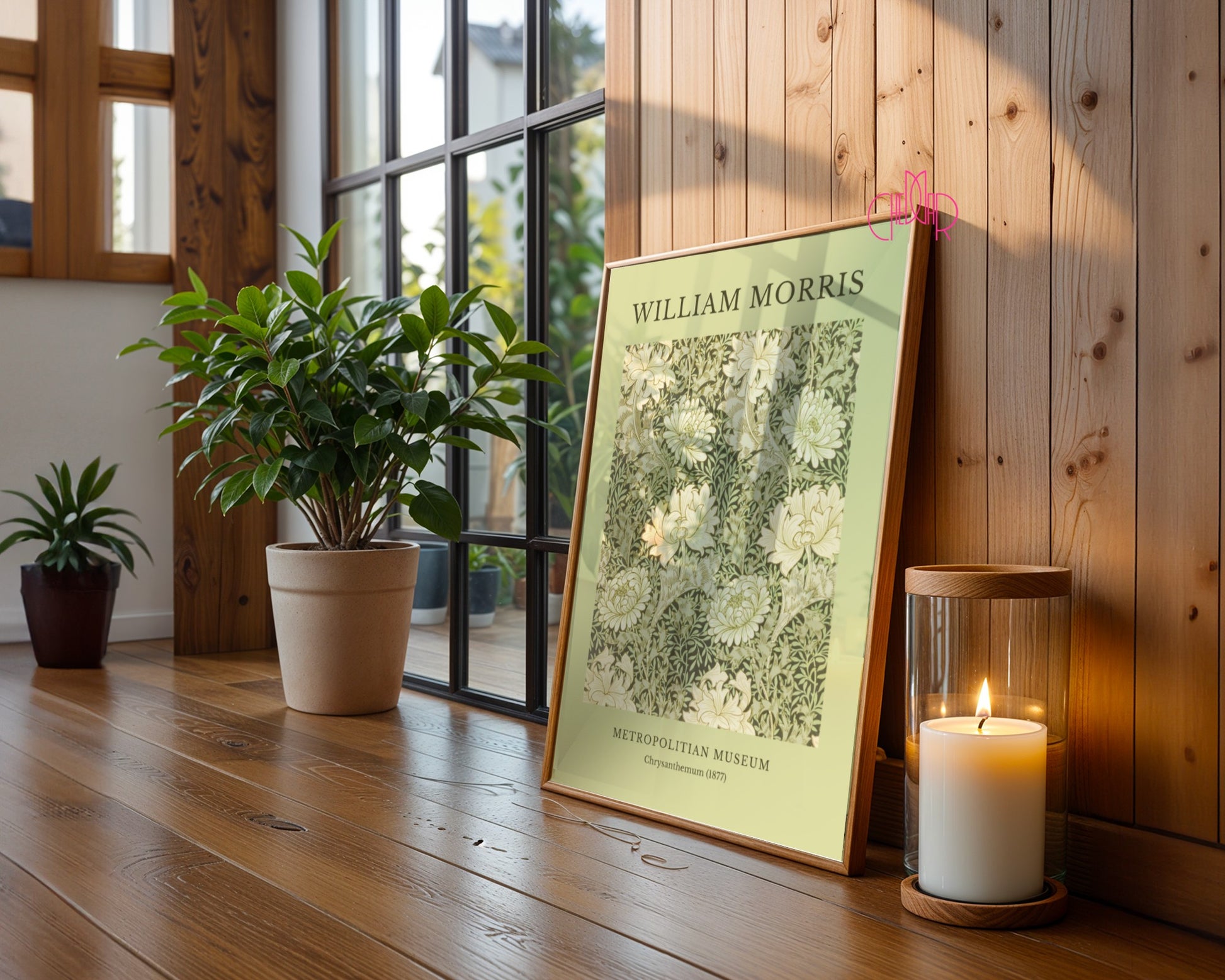 Plakat William Morris Metropolitian Museum, Chrysanthemum