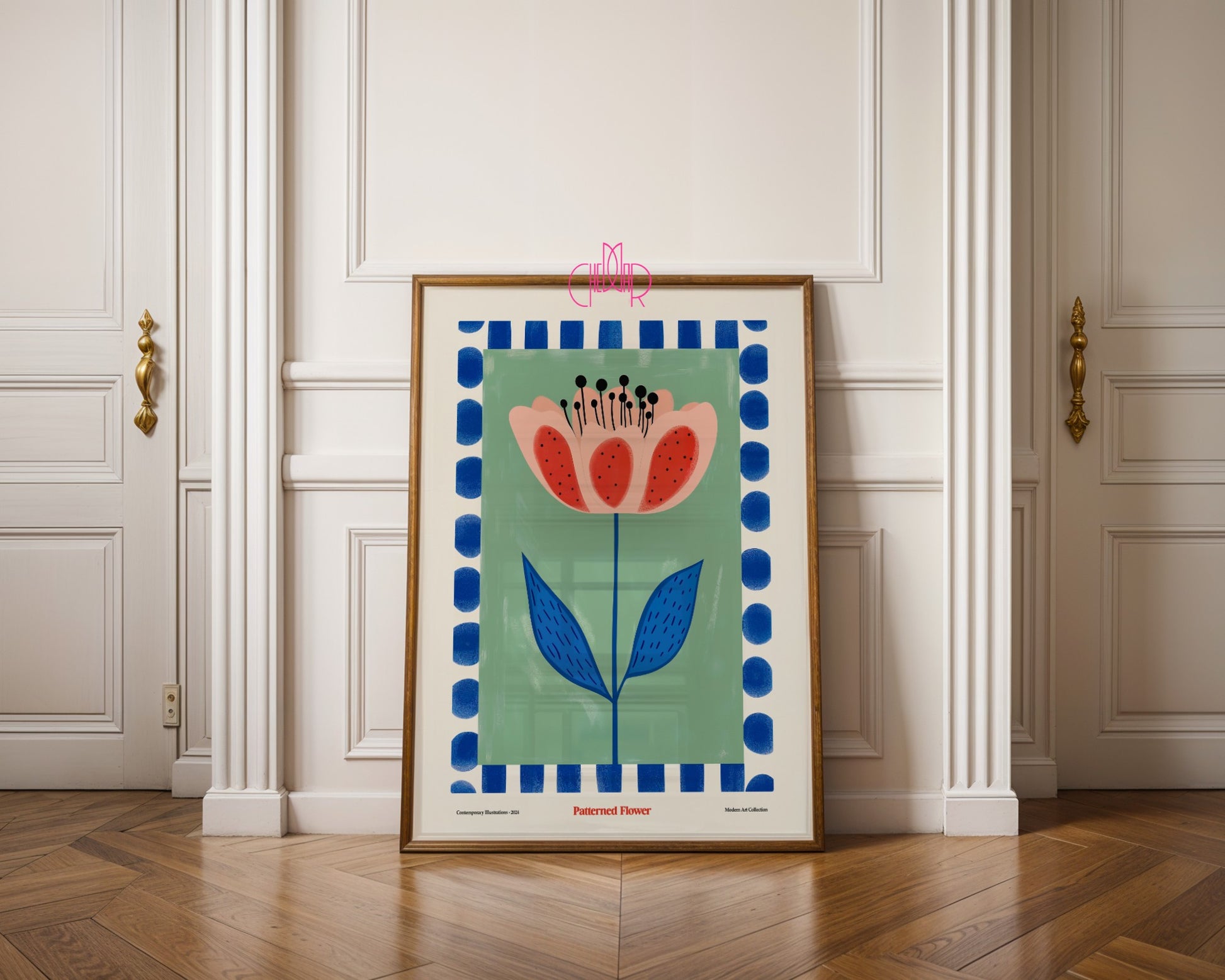 Plakat Rozkwitający Kwiat, Modern Art Collection, sztuka współczesna