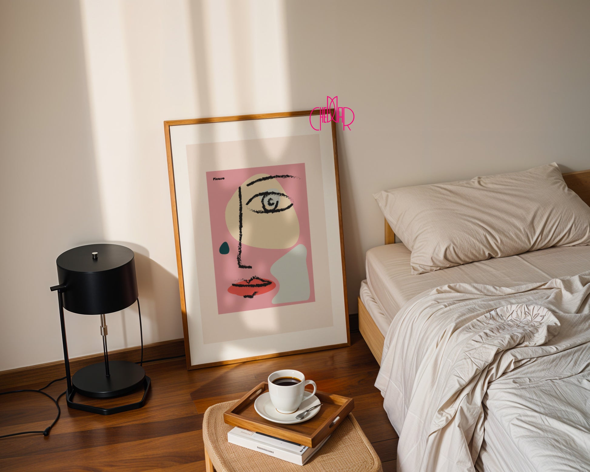 Pablo Picasso – Pink Abstract Face & Bold Expressions