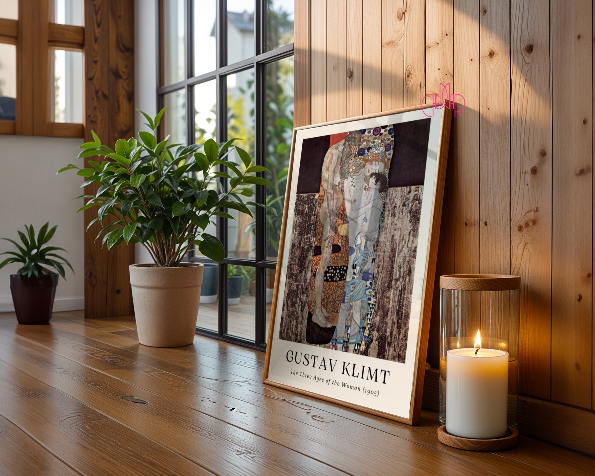 Plakat Gustaw Klimt trzy pokolenia kobiet, sztuka współczesna