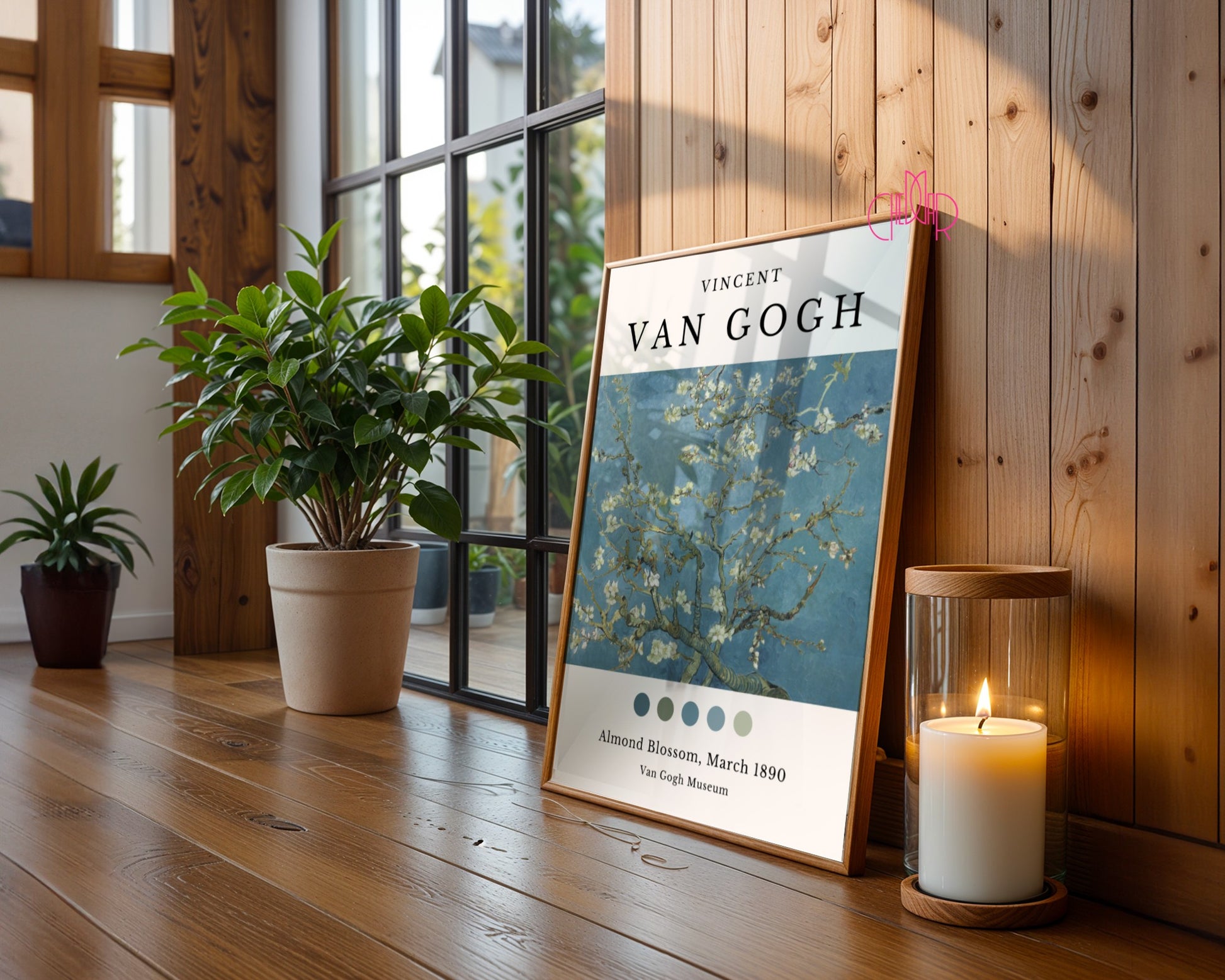 Plakat Vincent Van Gogh Kwitnące Migdały, Muzeum Van Gogha