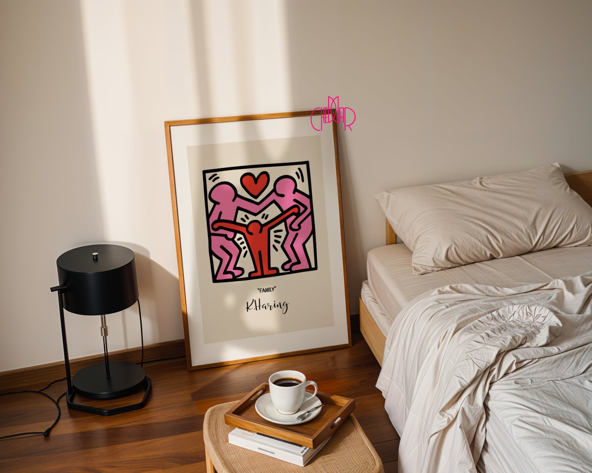 Plakat Keith Haring Family, rodzina, street art, pop art