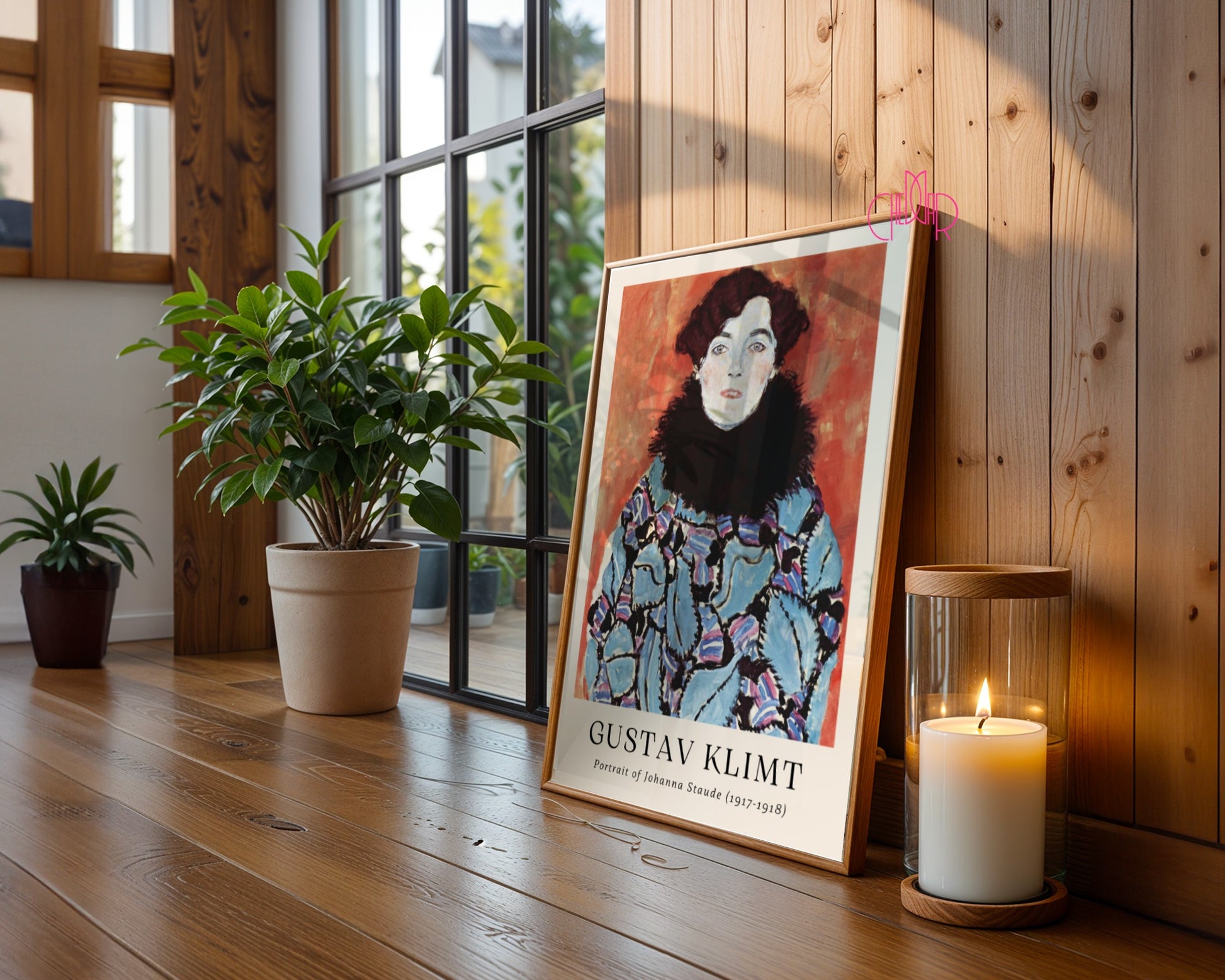 Plakat Gustaw Klimt portret Johanny Staude, sztuka nowoczesna