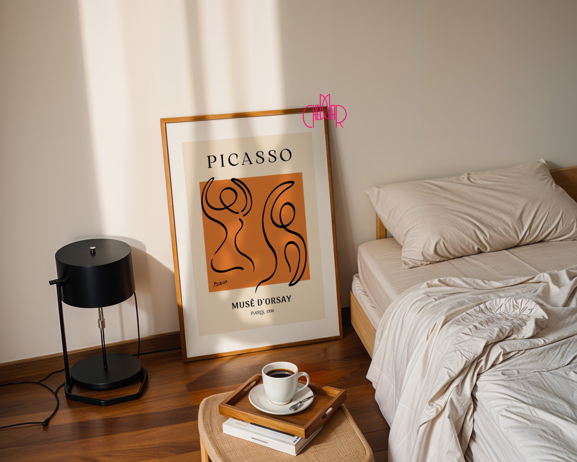 Pablo Picasso – Musée d’Orsay Abstract Figure & Orange Contrast