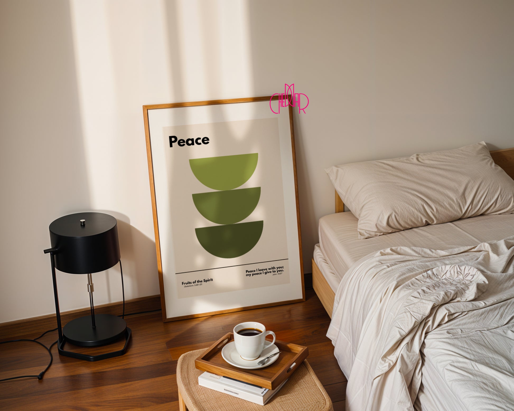 Plakat z serii Bauhaus- Dary Ducha Świętego- pokój