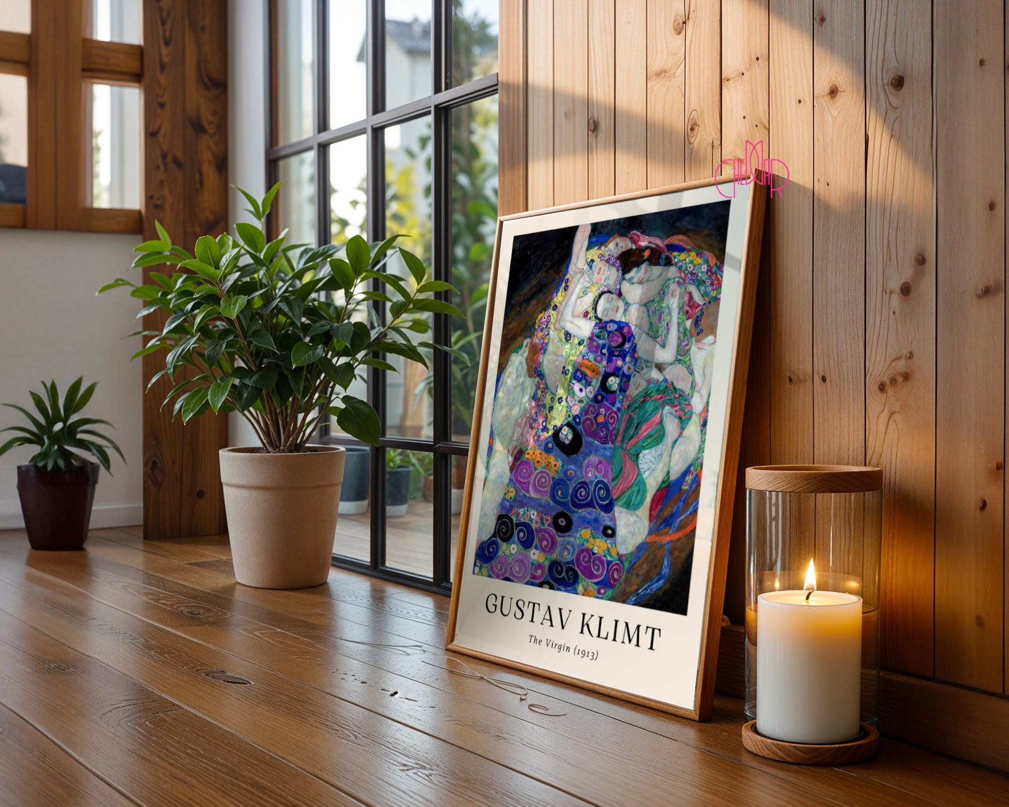 Plakat Gustaw Klimt The Virgin, dziewica, sztuka współczesna