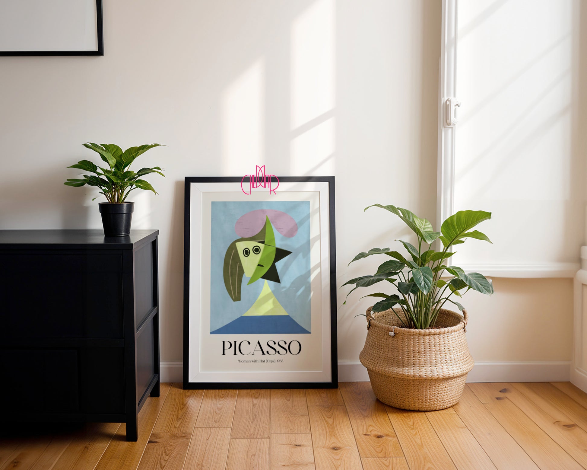 Picasso – Woman with Hat (Olga) 1935 | Plakat Galeryjny Surrealist Geometryczna abstrakcja i melancholia muzy