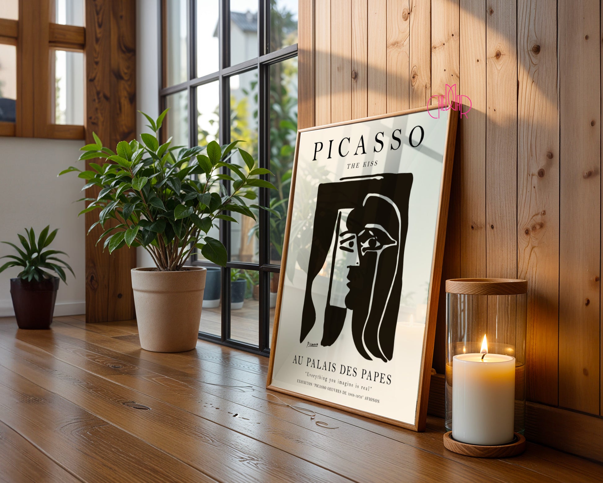 Pablo Picasso – The Kiss Abstract Exhibition Poster