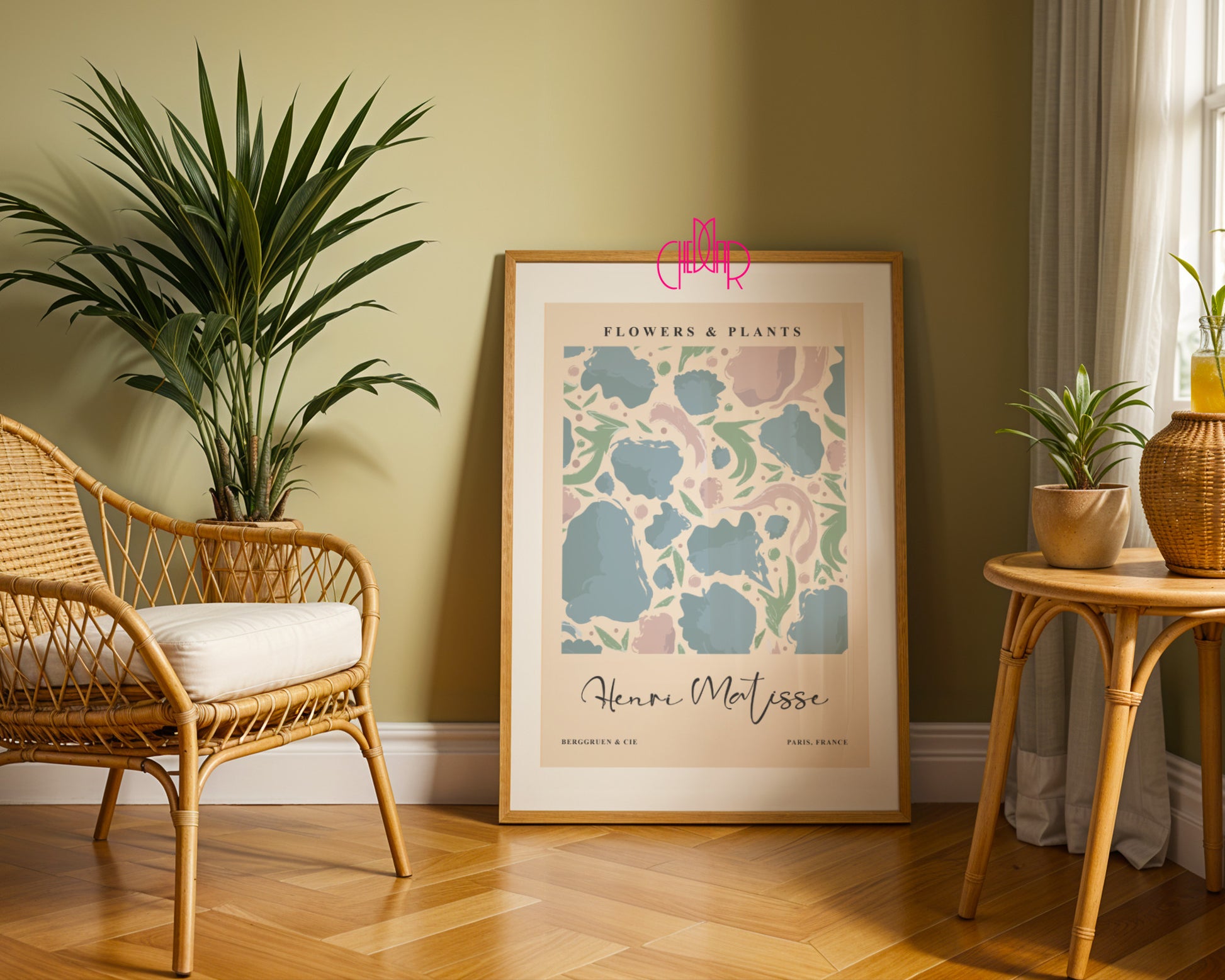Matisse Flowers & Plants – Pastel Abstract Exhibition Poster