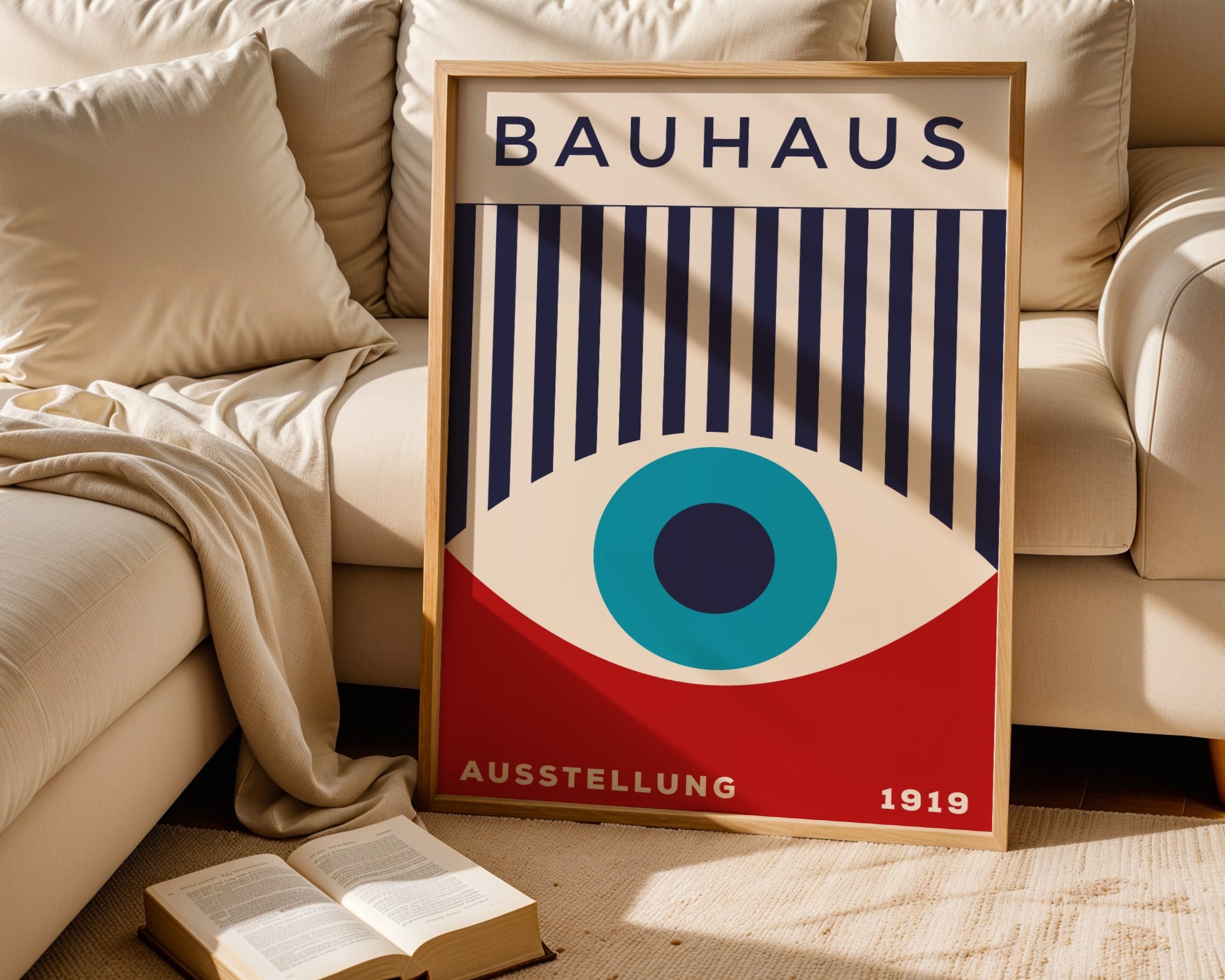 Plakat Bauhaus "Oko Proroka", retro, vintage