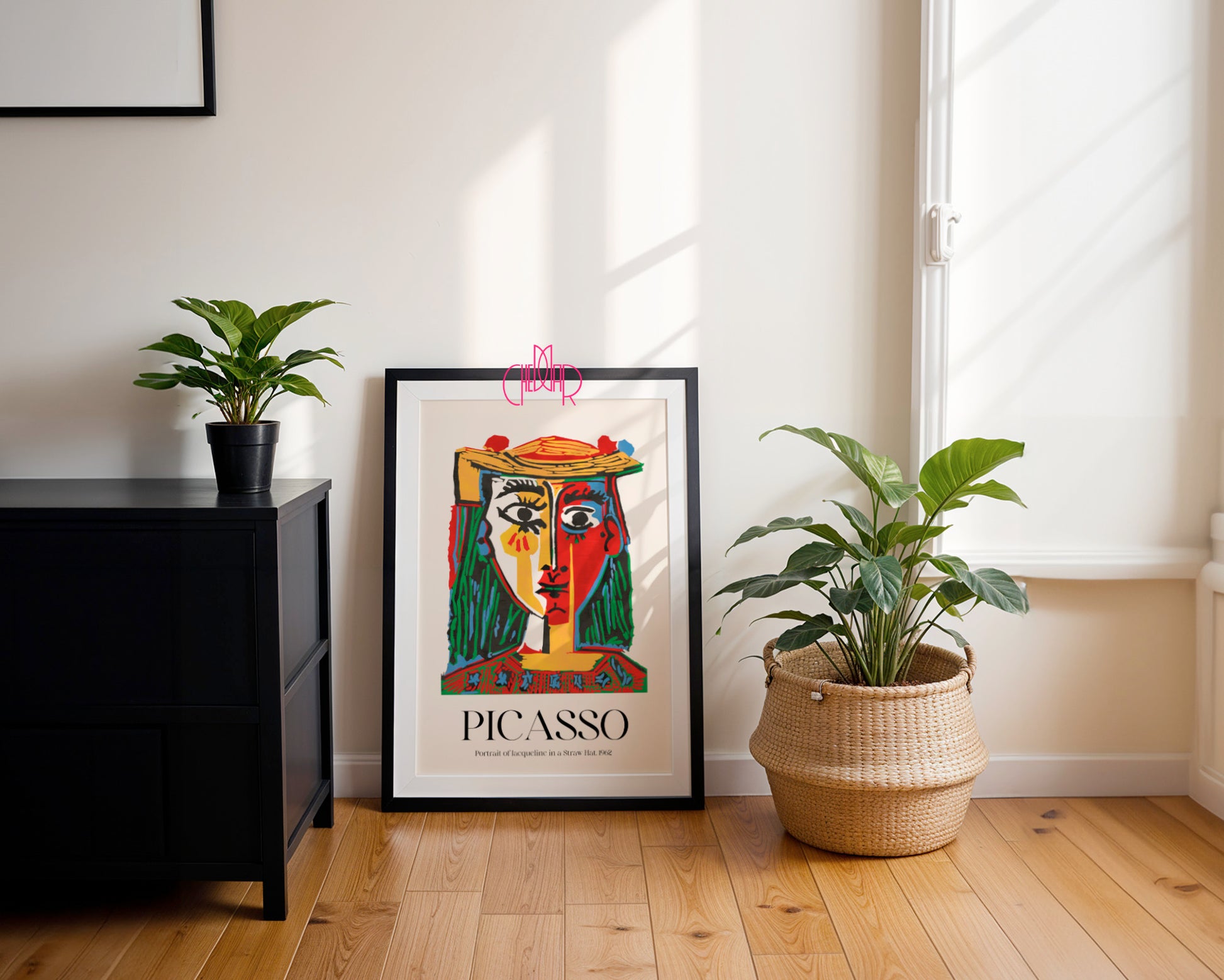 Picasso – Portrait of Jacqueline in a Straw Hat (1962) | Plakat Galeryjny Fauve