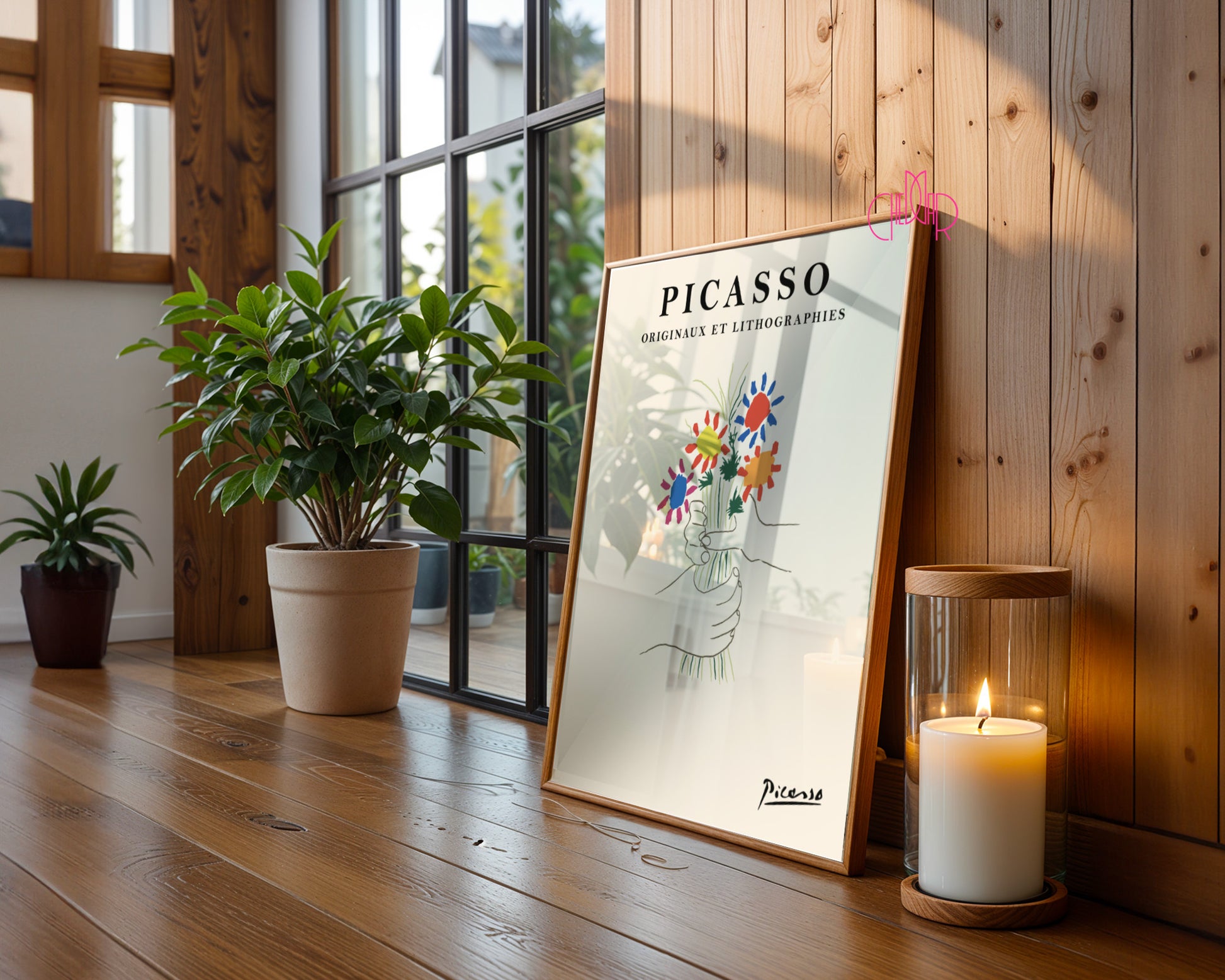 Pablo Picasso – Bouquet of Peace Exhibition Poster