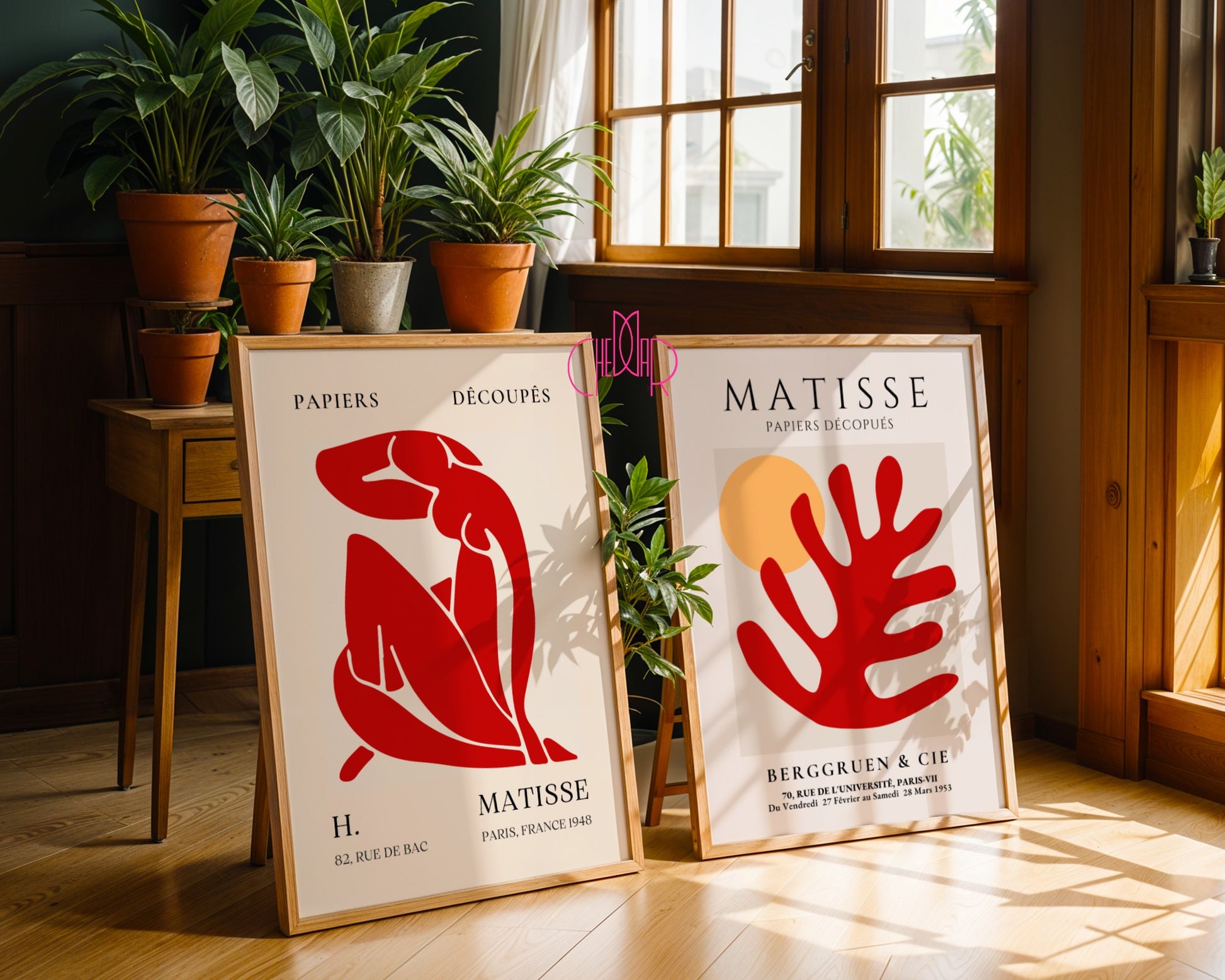 Plakat zestaw Henri Matisse Wycinki Papieru, Paryż, Francja