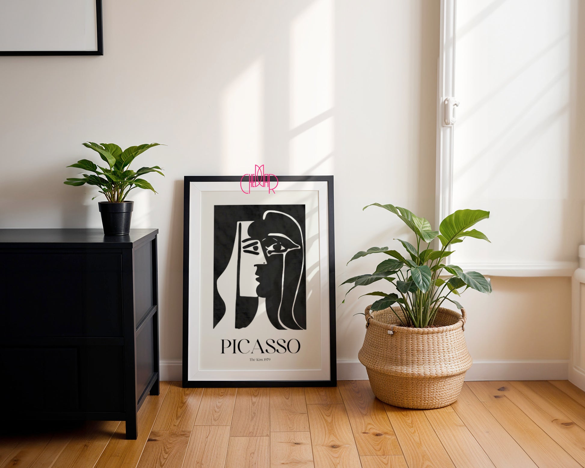 Picasso – The Kiss (Pocałunek) 1979 | Plakat Galeryjny Monochrome