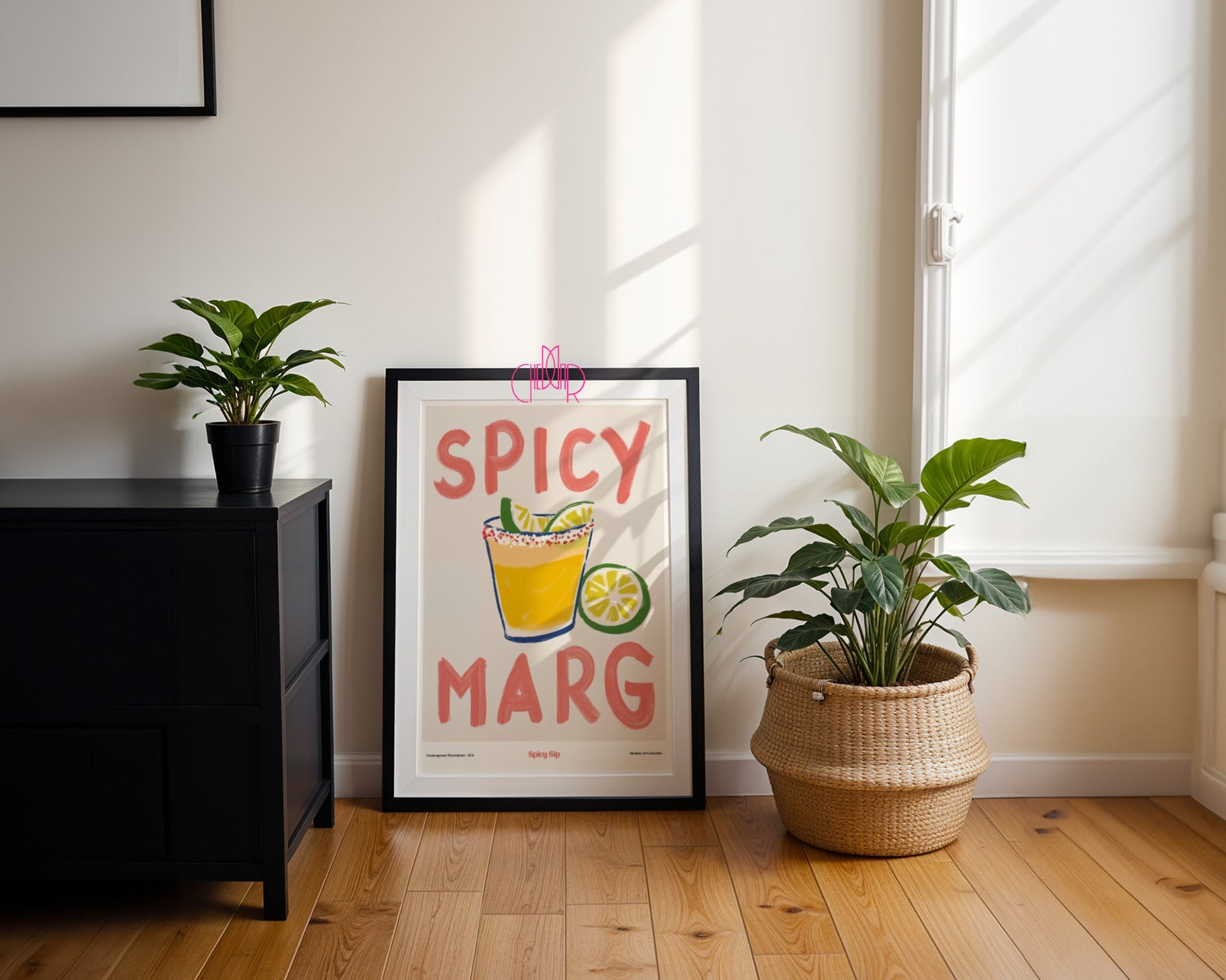 Plakat Spicy Marg, Spicy Sip, modernizm, sztuka współczesna