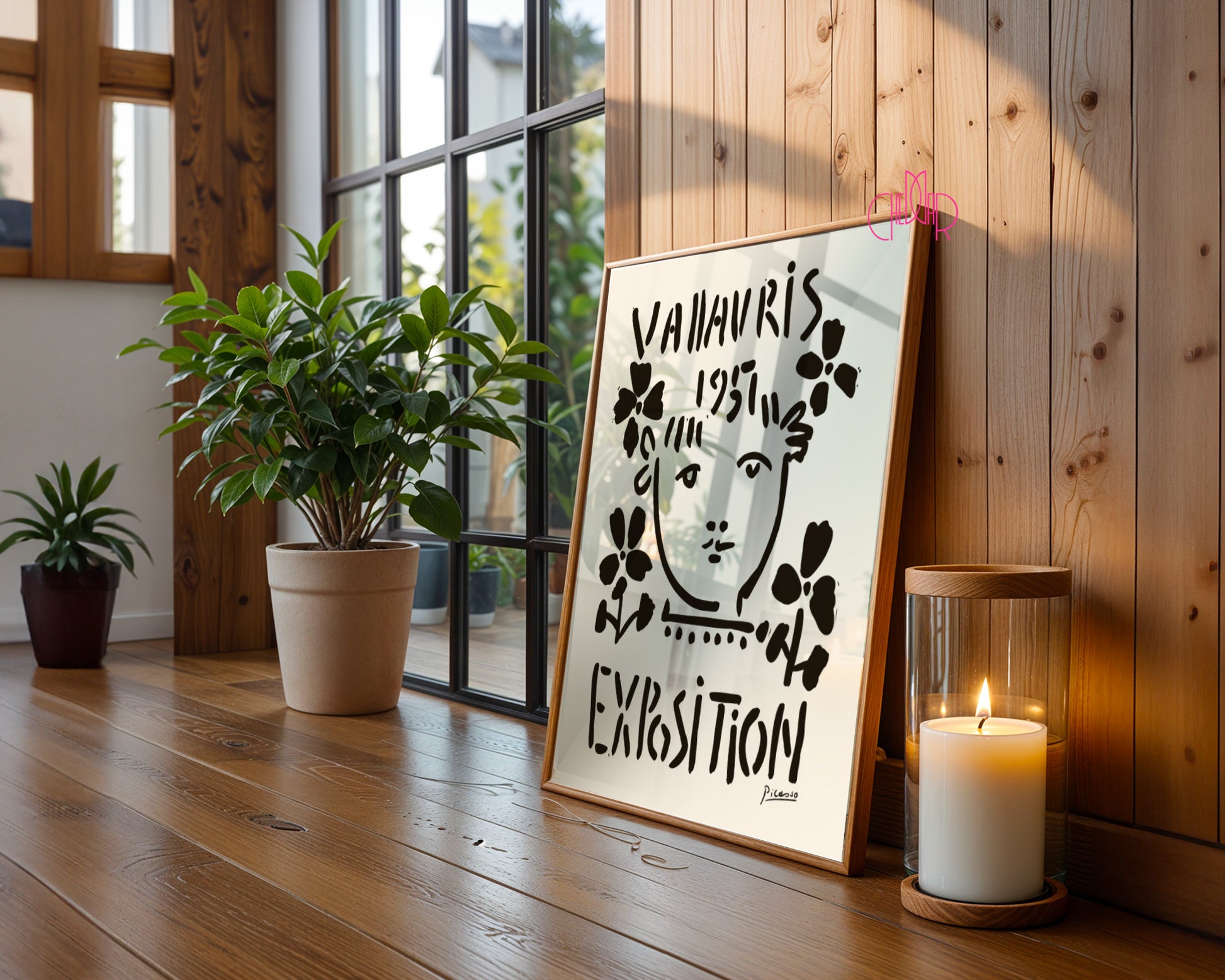 Pablo Picasso – Vallauris Exposition 1951 Floral Sketch