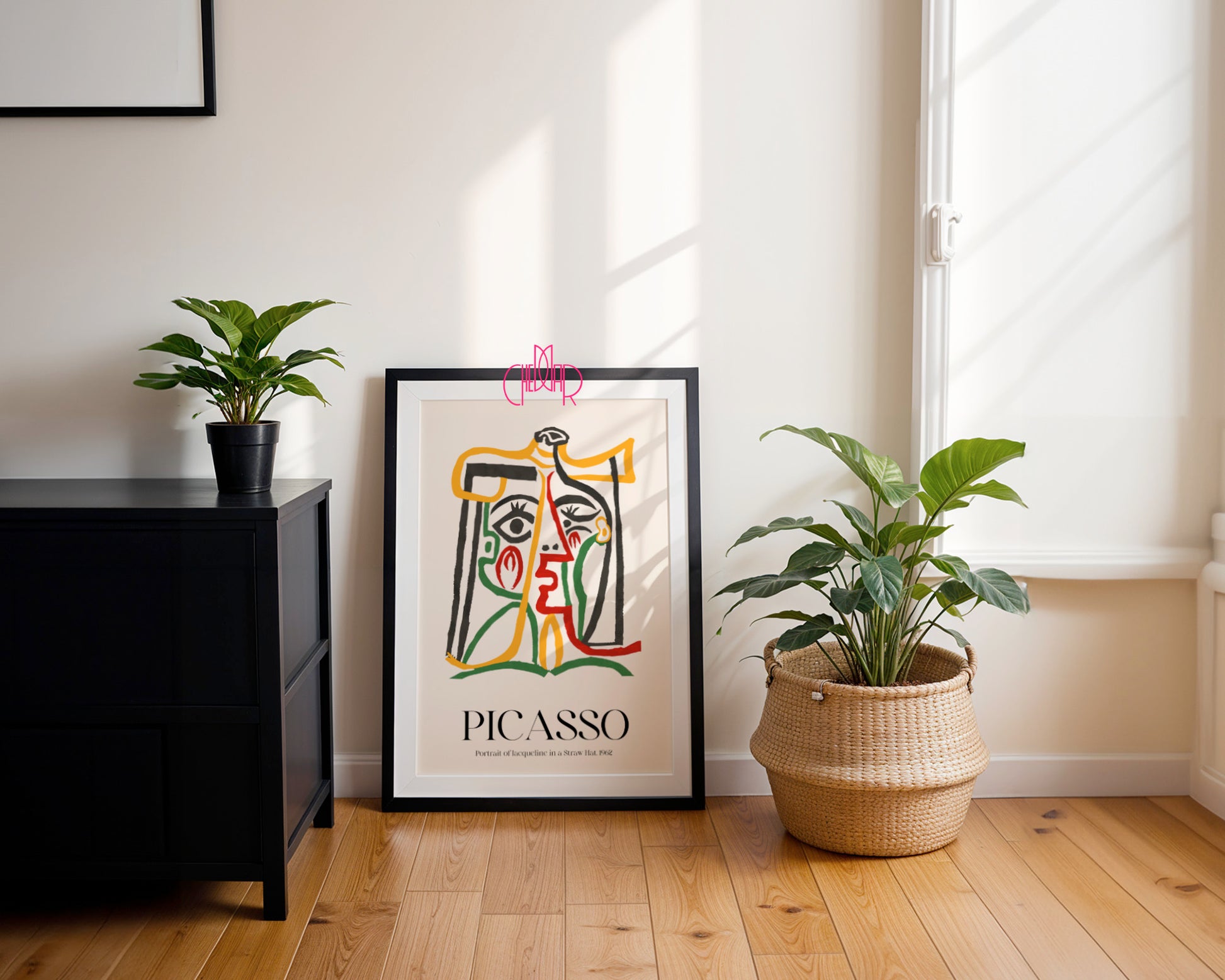 Picasso – Portrait of Jacqueline in a Straw Hat (1962) | Plakat Galeryjny Fauve