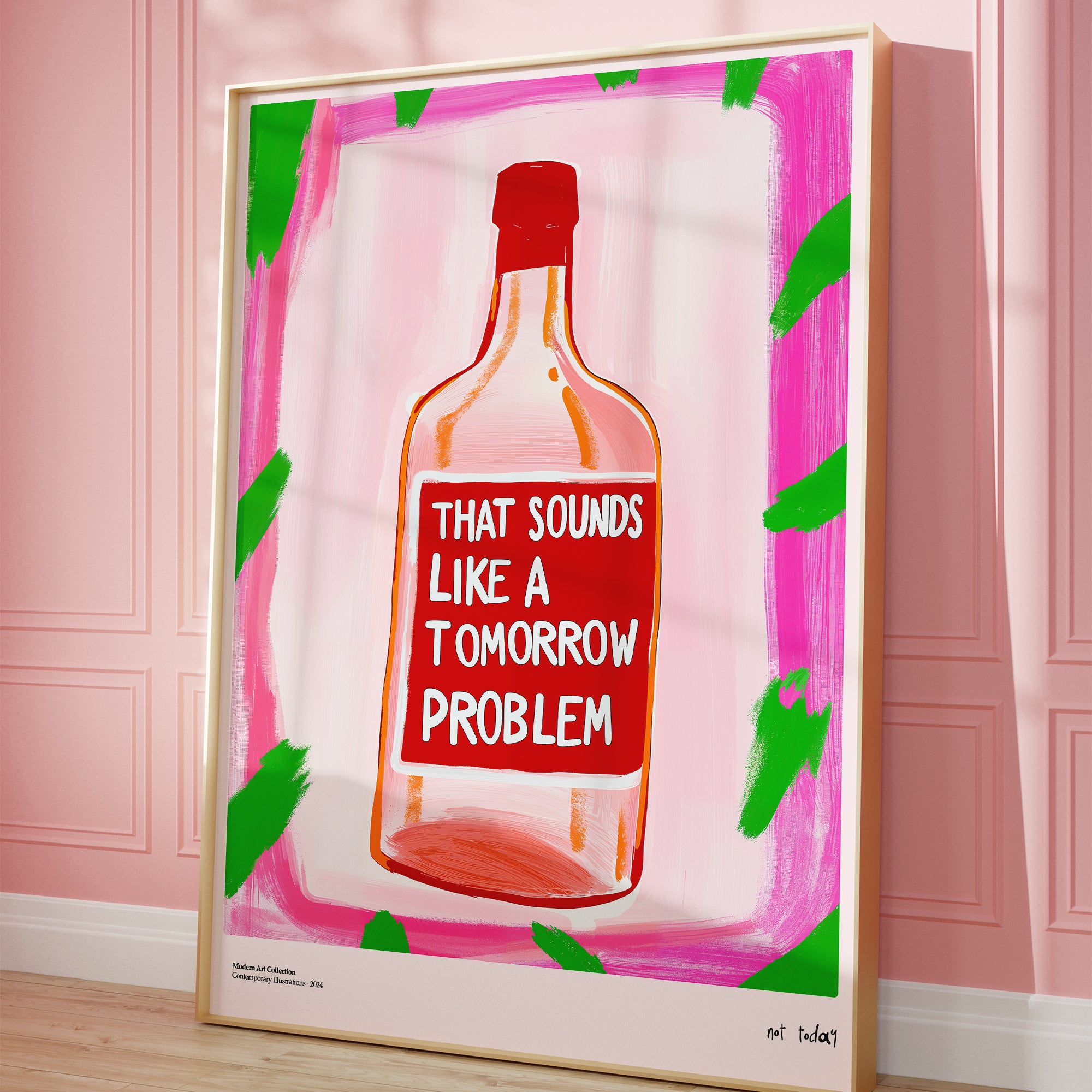 Plakat „Tomorrow Problem” – Manifest Relaksu w Twoim Wnętrzu!