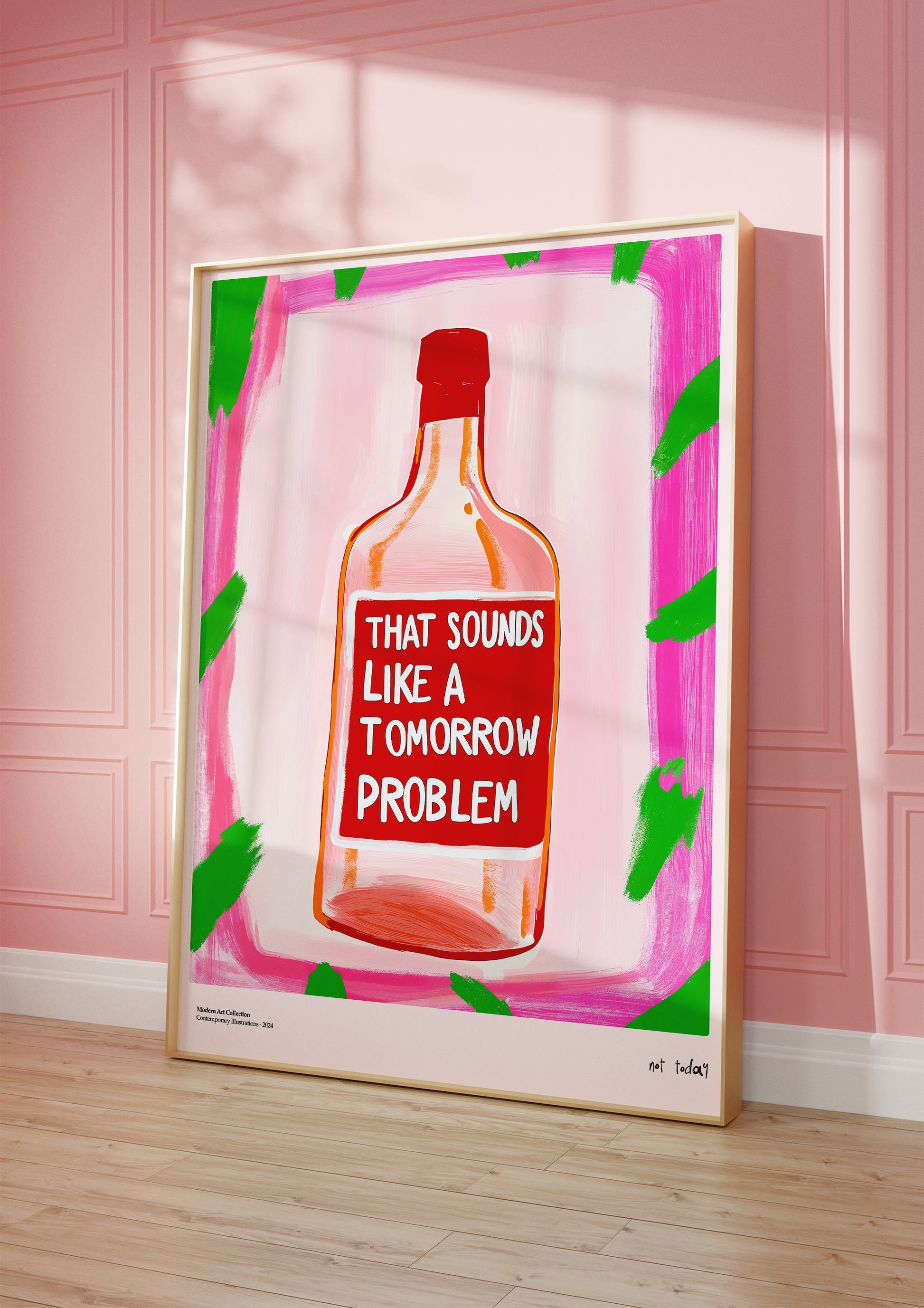 Plakat „Tomorrow Problem” – Manifest Relaksu w Twoim Wnętrzu!