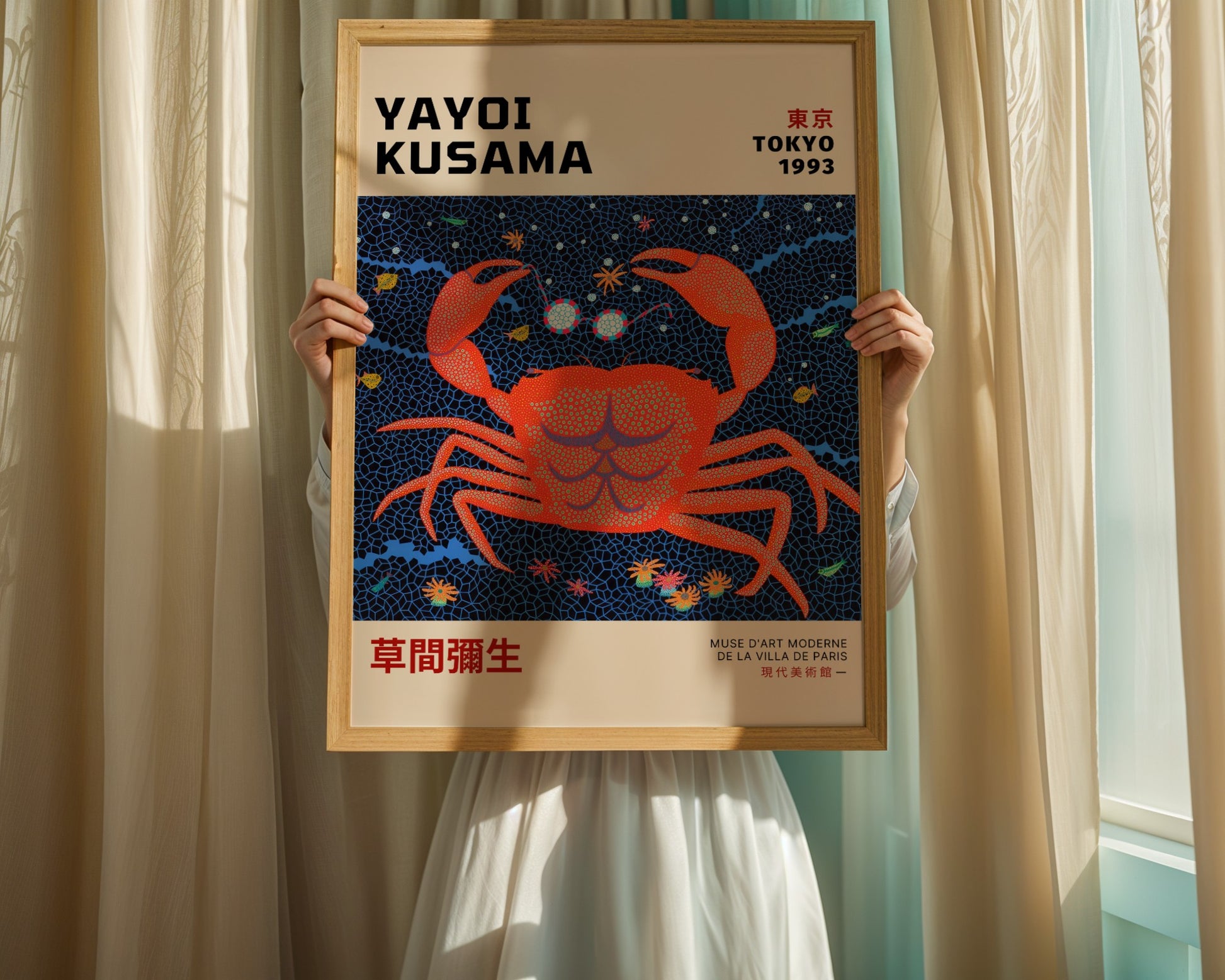 Plakat Yayoi Kusama Krab Japonia Tokyo 1993
