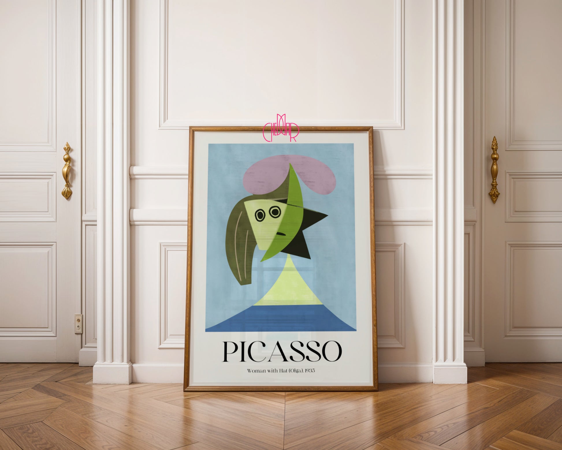 Picasso – Woman with Hat (Olga) 1935 | Plakat Galeryjny Surrealist Geometryczna abstrakcja i melancholia muzy