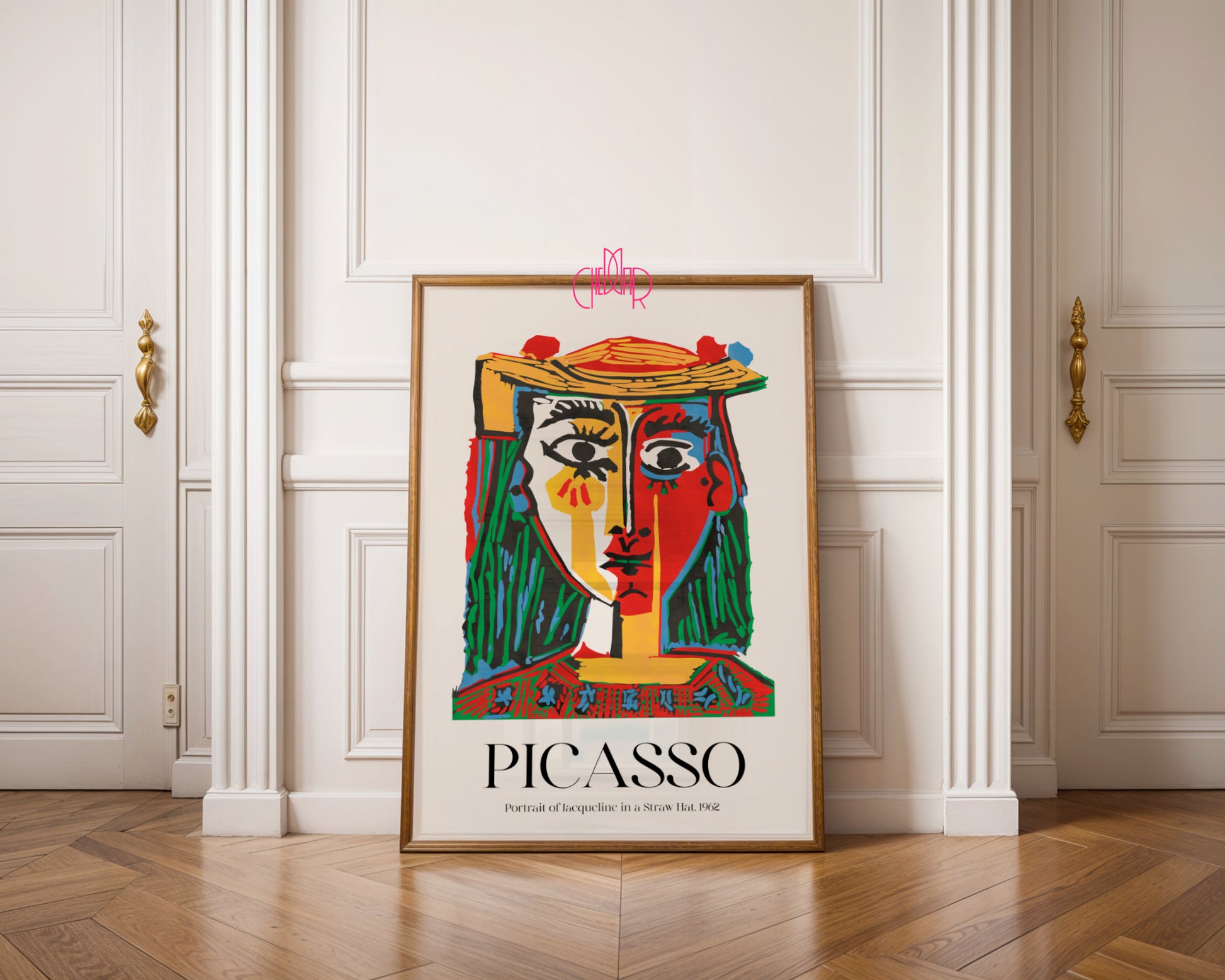 Picasso – Portrait of Jacqueline in a Straw Hat (1962) | Plakat Galeryjny Fauve