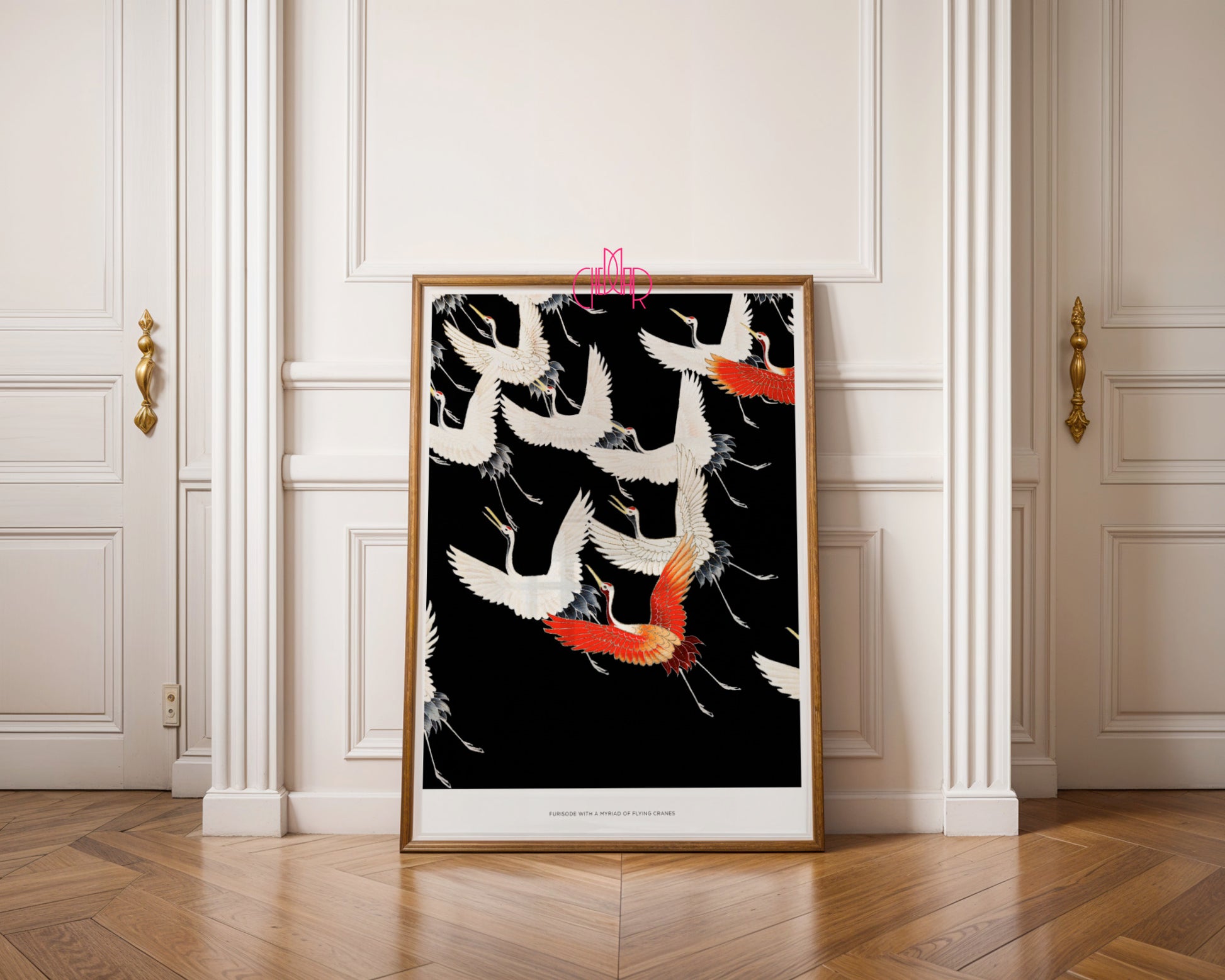 Japońskie Żurawie – Furisode: Myriad of Flying Cranes