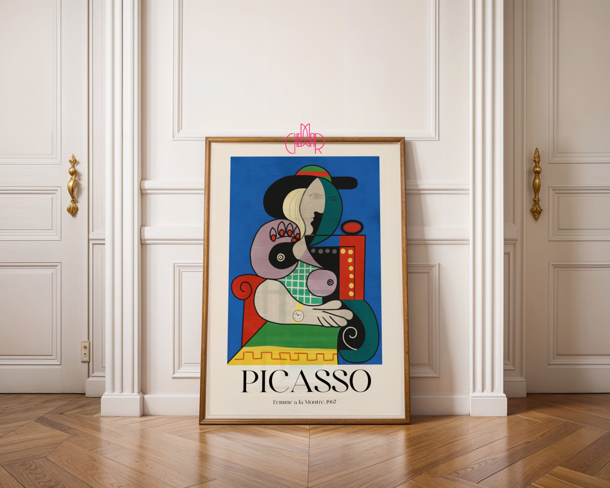 Picasso – Femme à la Montre (Kobieta z zegarkiem) 1967 | Plakat Galeryjny Surrealist