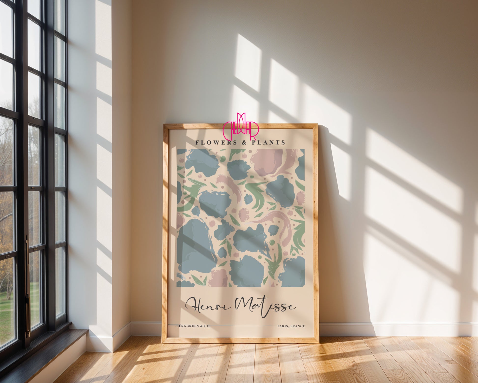 Matisse Flowers & Plants – Pastel Abstract Exhibition Poster