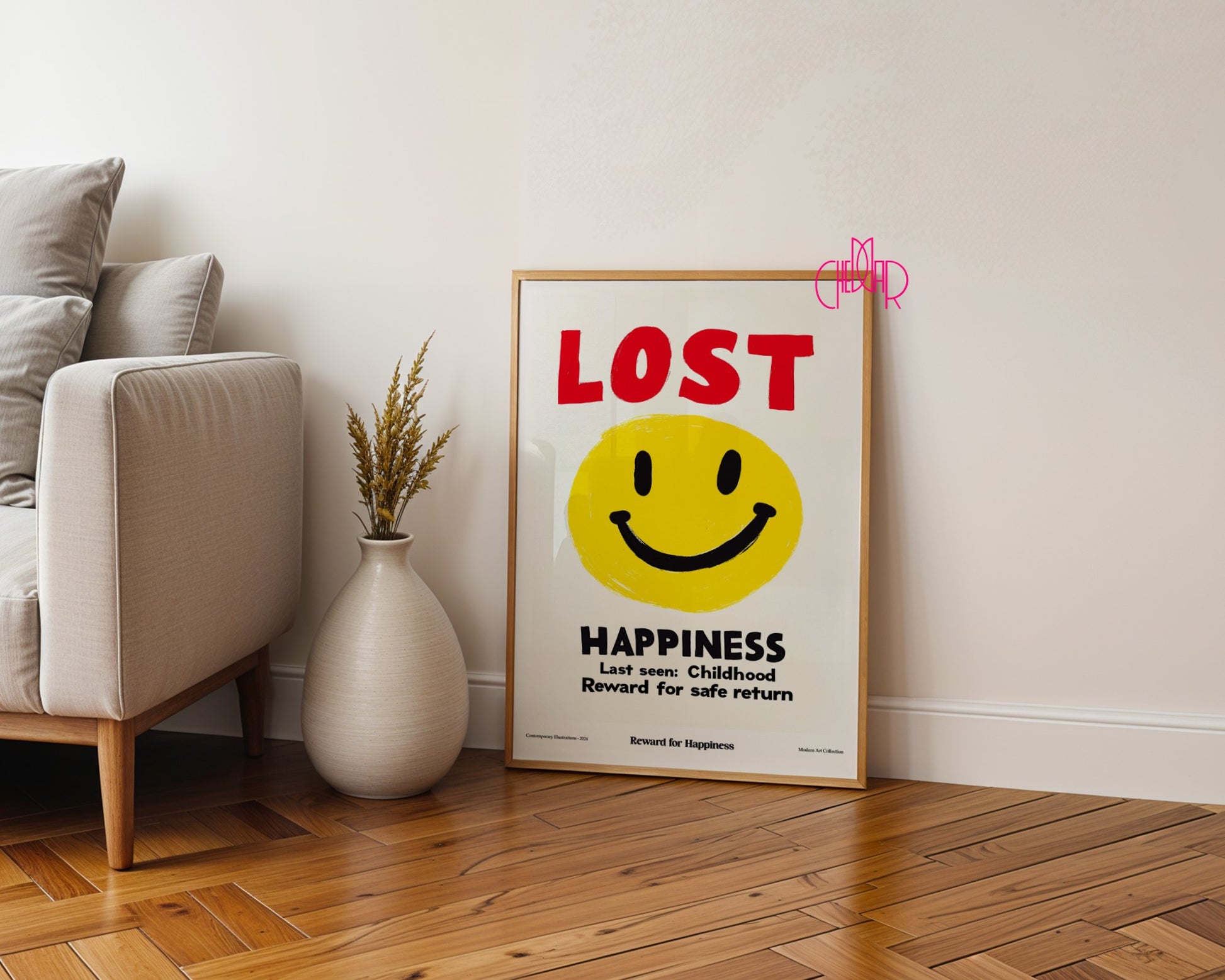 Plakat modernistyczny, Lost Happiness, zagubione szczęście