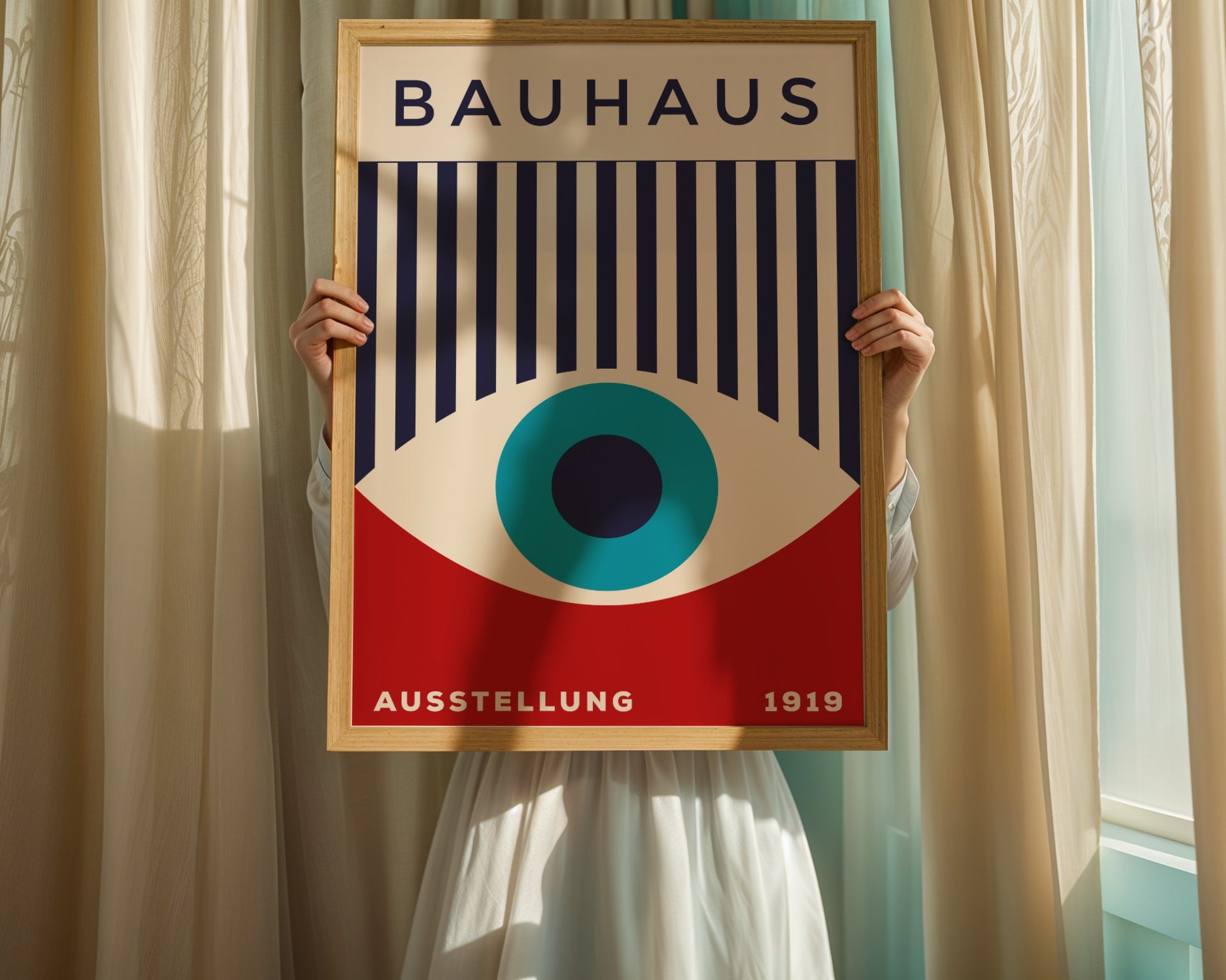 Plakat Bauhaus "Oko Proroka", retro, vintage
