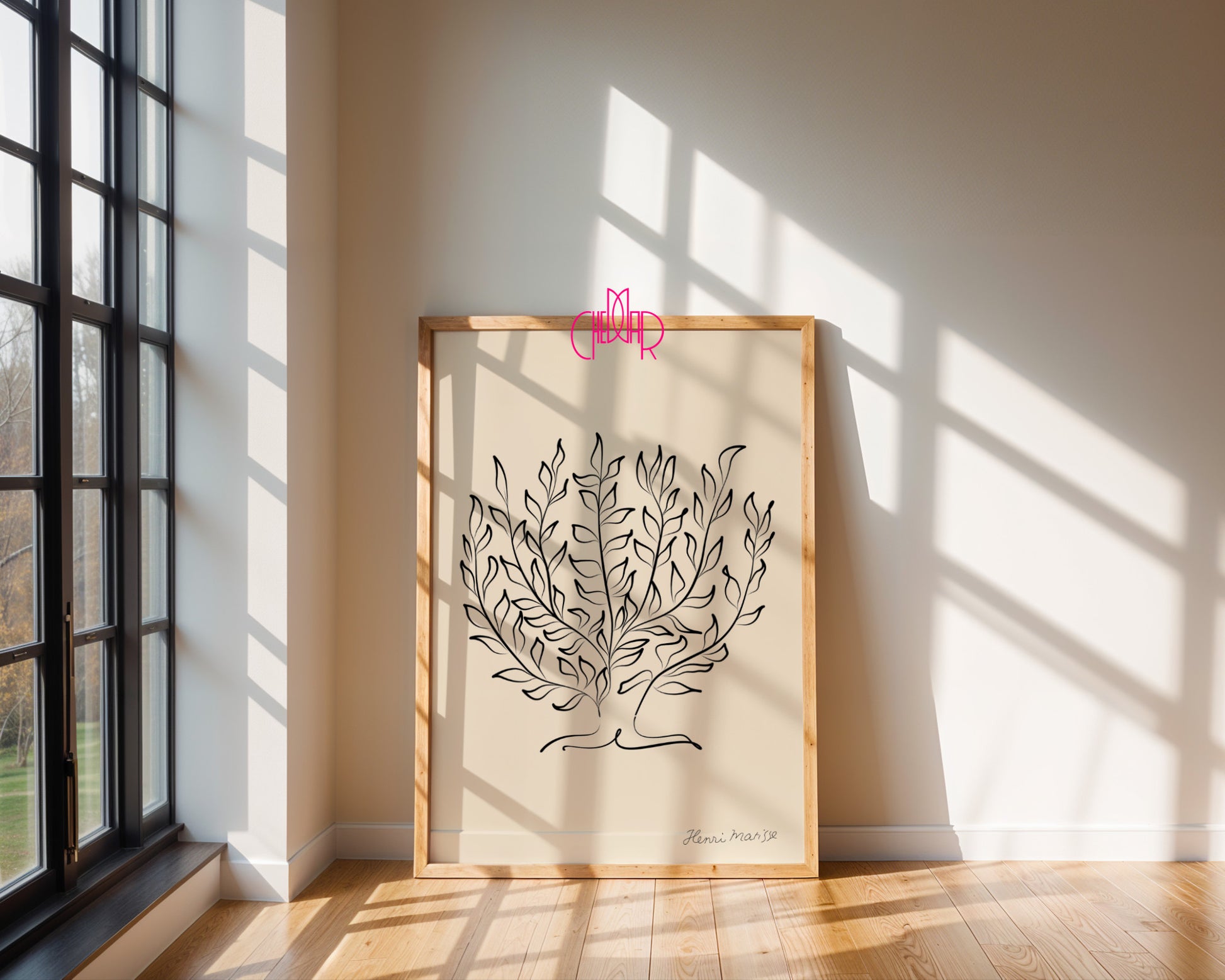 Henri Matisse – Mediterranean Tree: Minimalist Line Art
