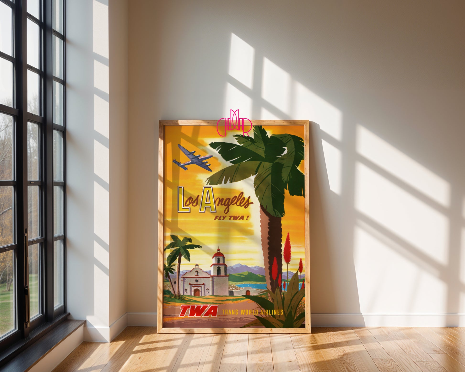 Plakat Los Angeles – Fly TWA, Vintage, Retro, USA