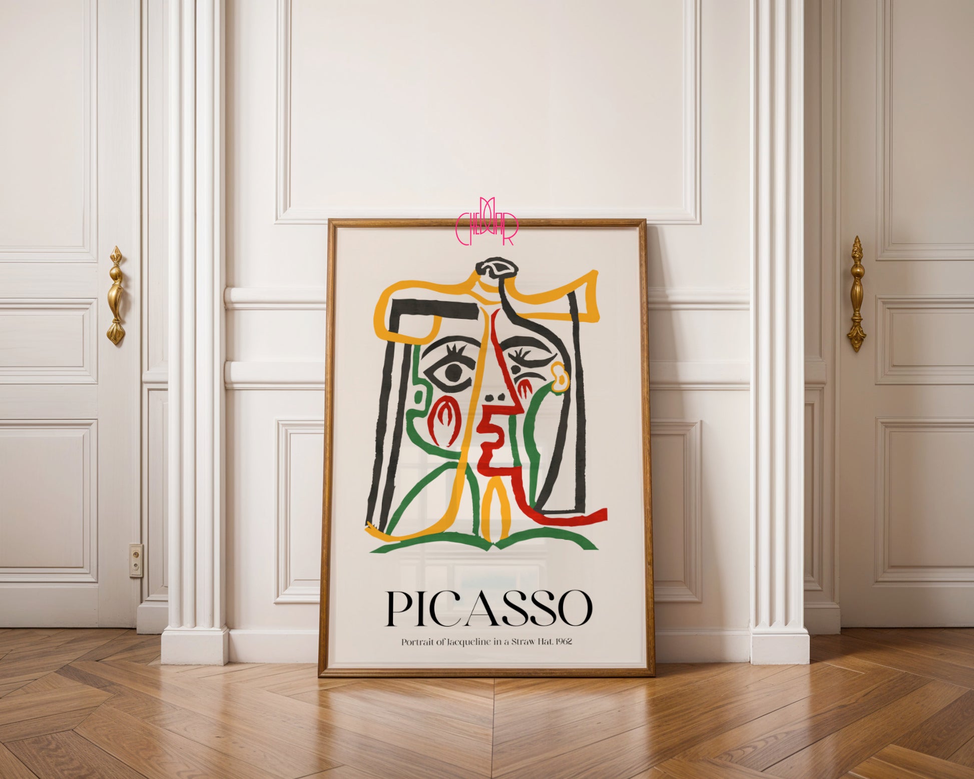 Picasso – Portrait of Jacqueline in a Straw Hat (1962) | Plakat Galeryjny Fauve